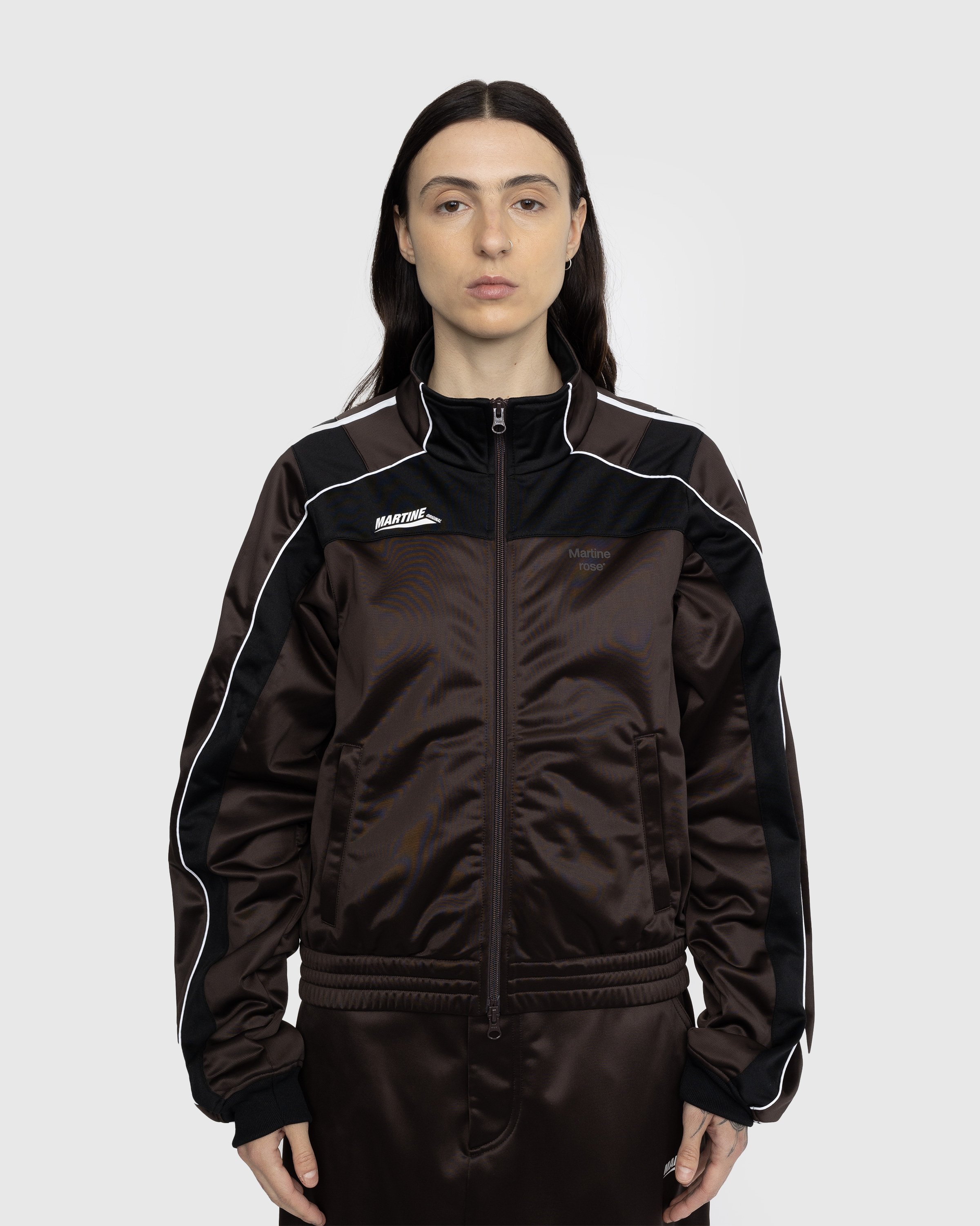 Martine Rose - Shrunken Track Jacket Brown - Clothing - Brown - Image 2