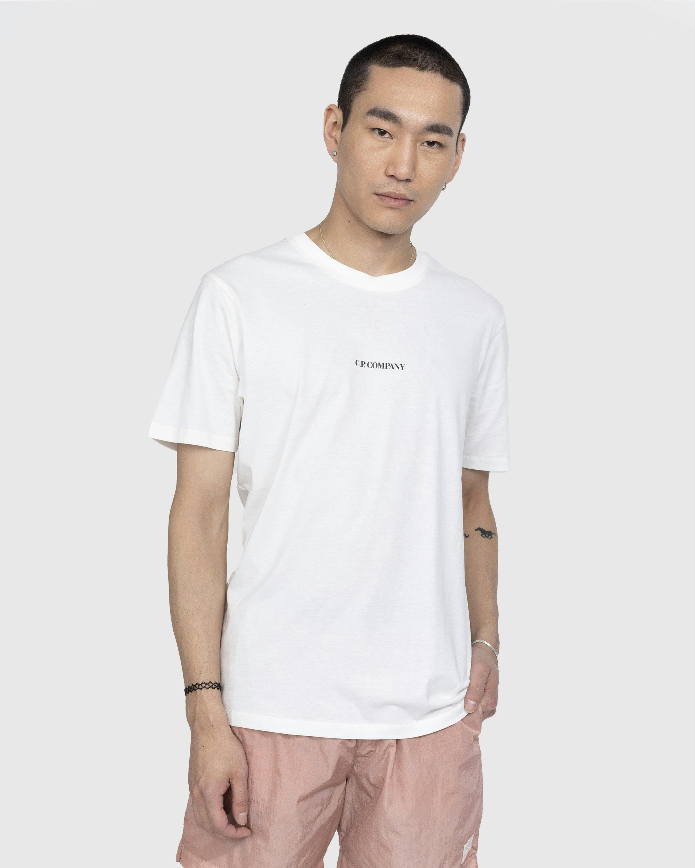 C.P. Company - 30/1 Logo T-Shirt White - Clothing - White - Image 2