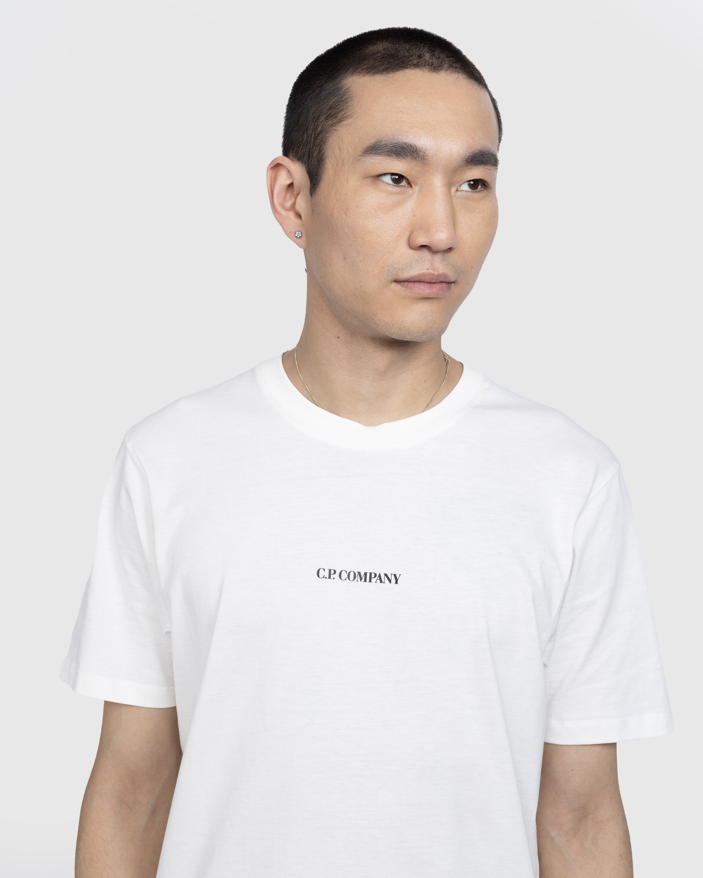 C.P. Company - 30/1 Logo T-Shirt White - Clothing - White - Image 4