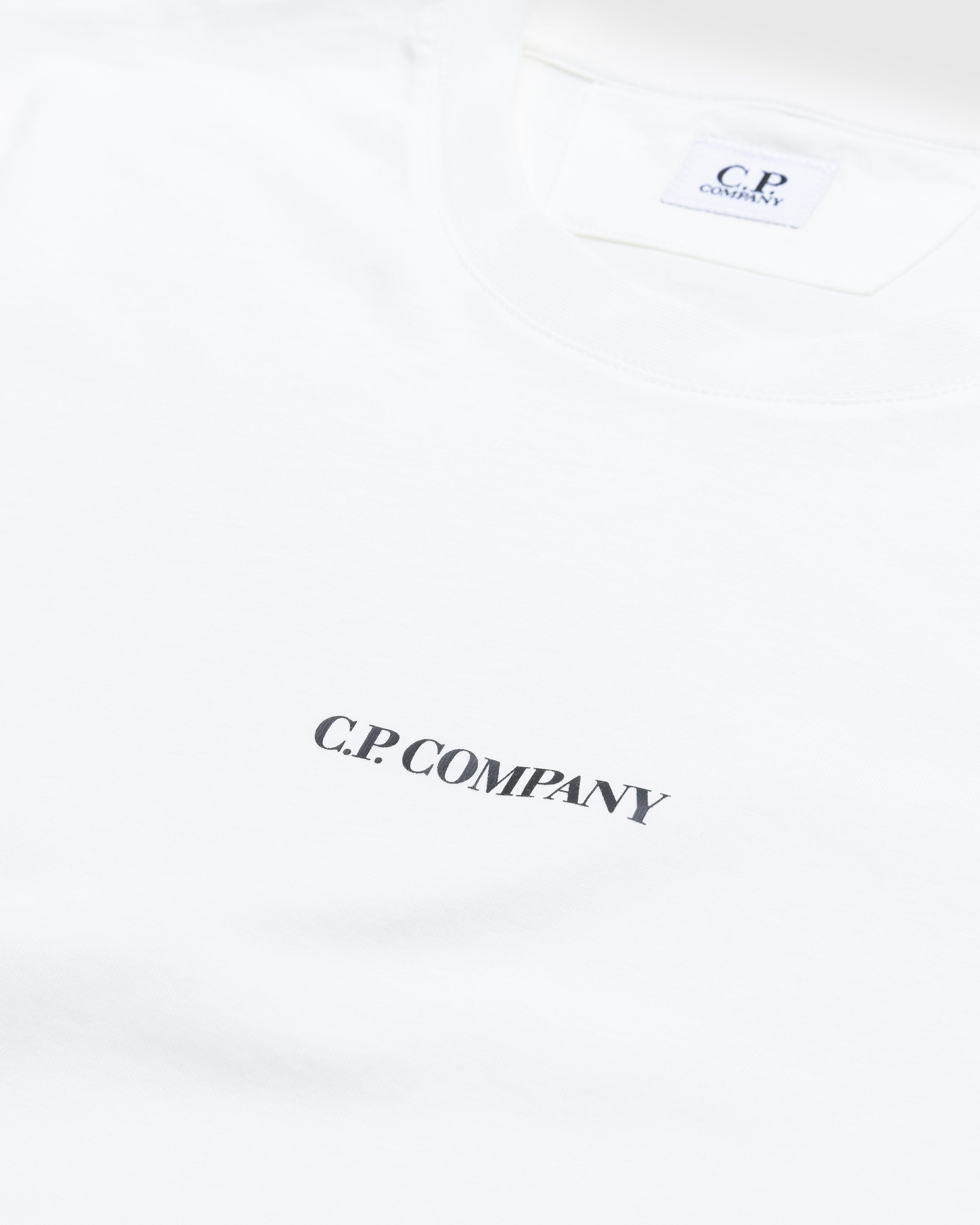 C.P. Company - 30/1 Logo T-Shirt White - Clothing - White - Image 5
