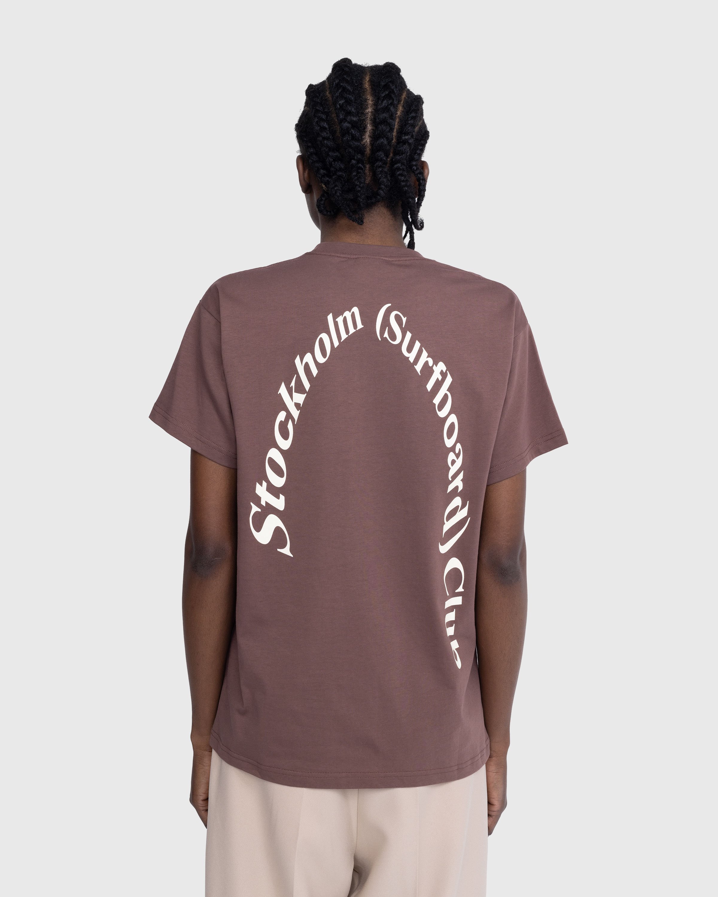 Stockholm Surfboard Club - Logo T-Shirt Brown - Clothing - Brown - Image 3
