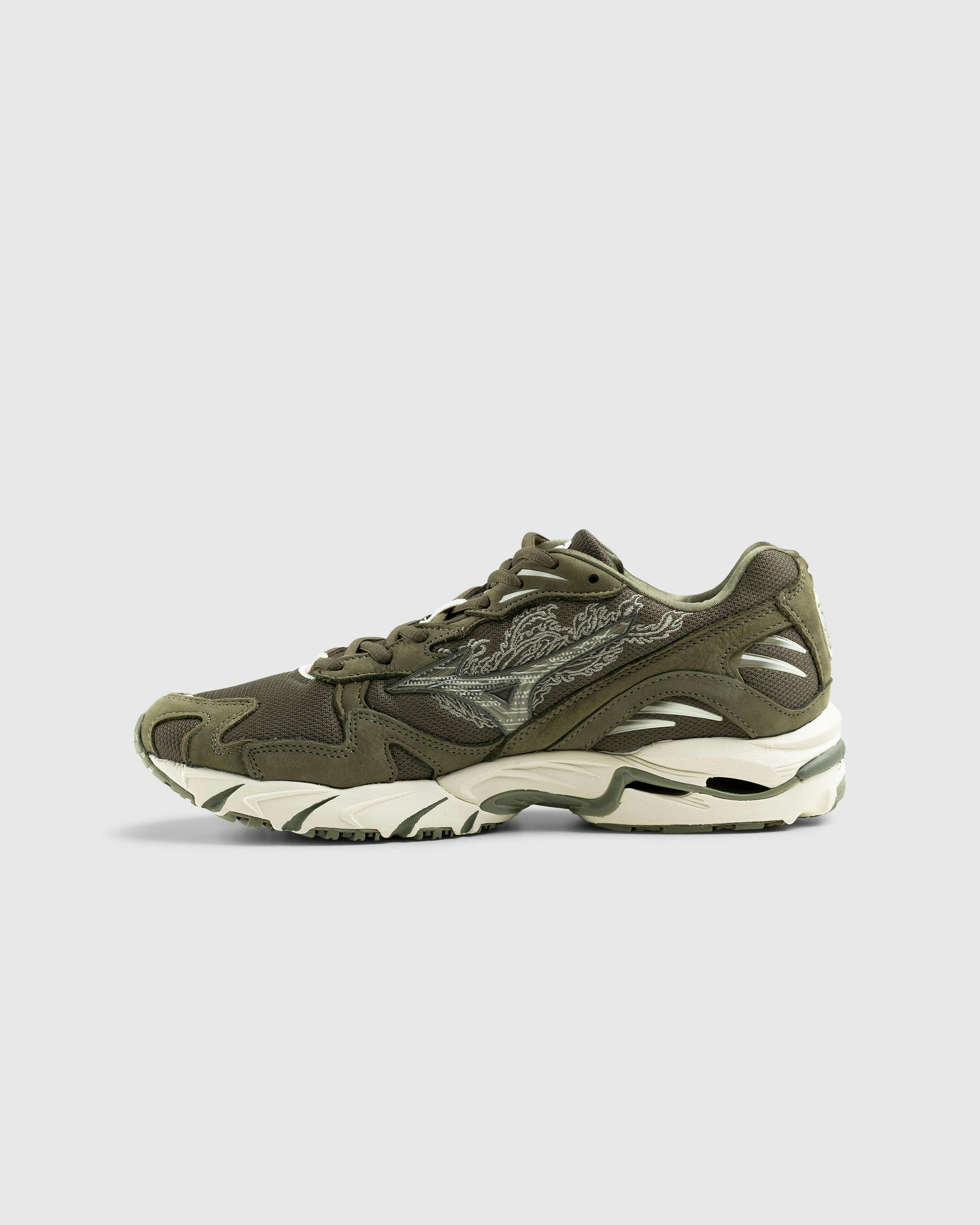 Mizuno x Maharishi - Wave Rider 10 Olive Green - Footwear - Black - Image 2