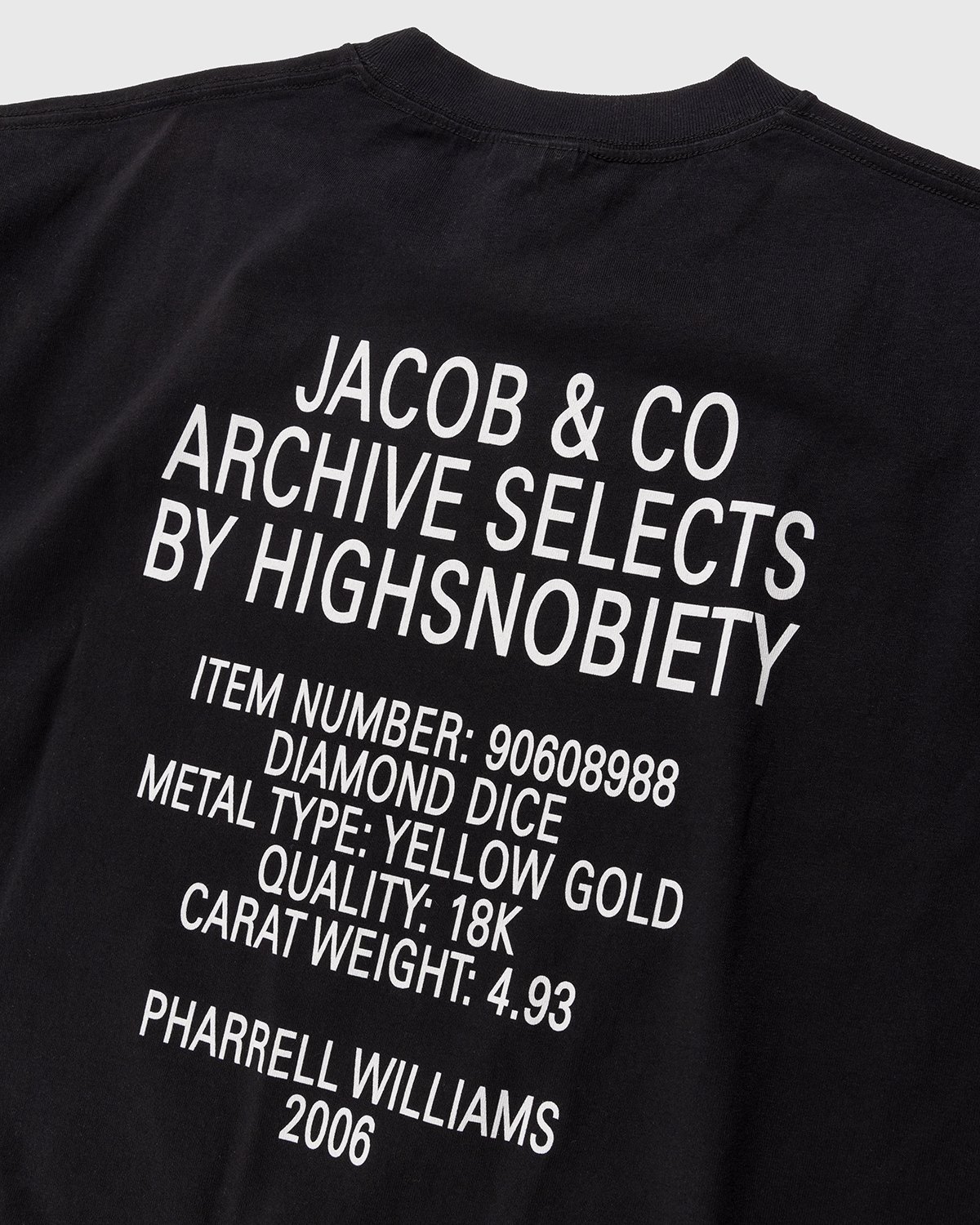 Jacob & Co. x Highsnobiety - Diamond Dice T-Shirt Black - Clothing - Black - Image 6