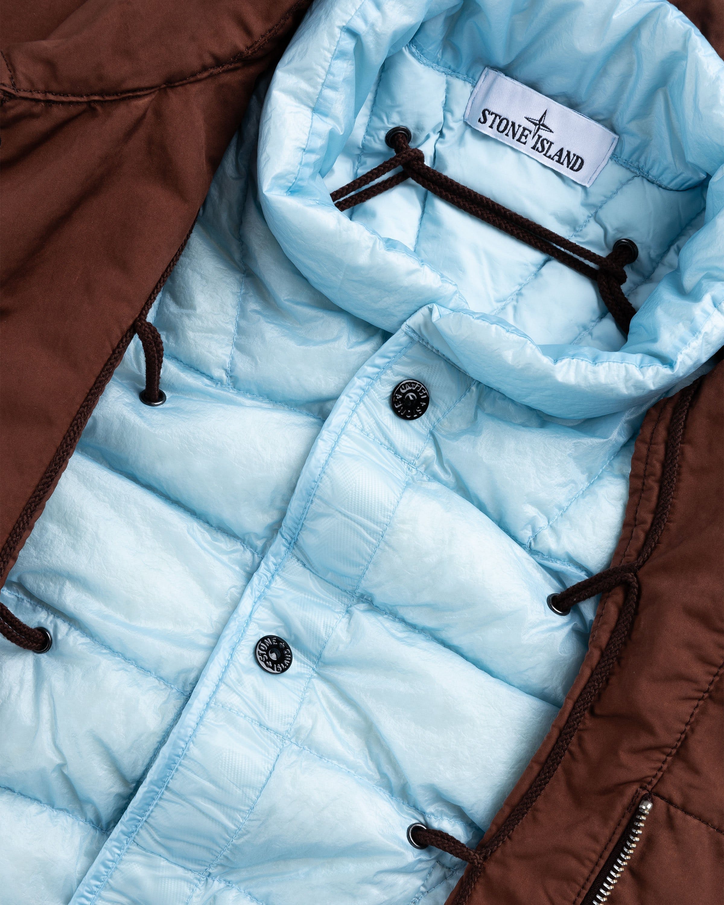 Stone Island - David-TC Down Jacket Maroon/Blue - Clothing - Brown - Image 8