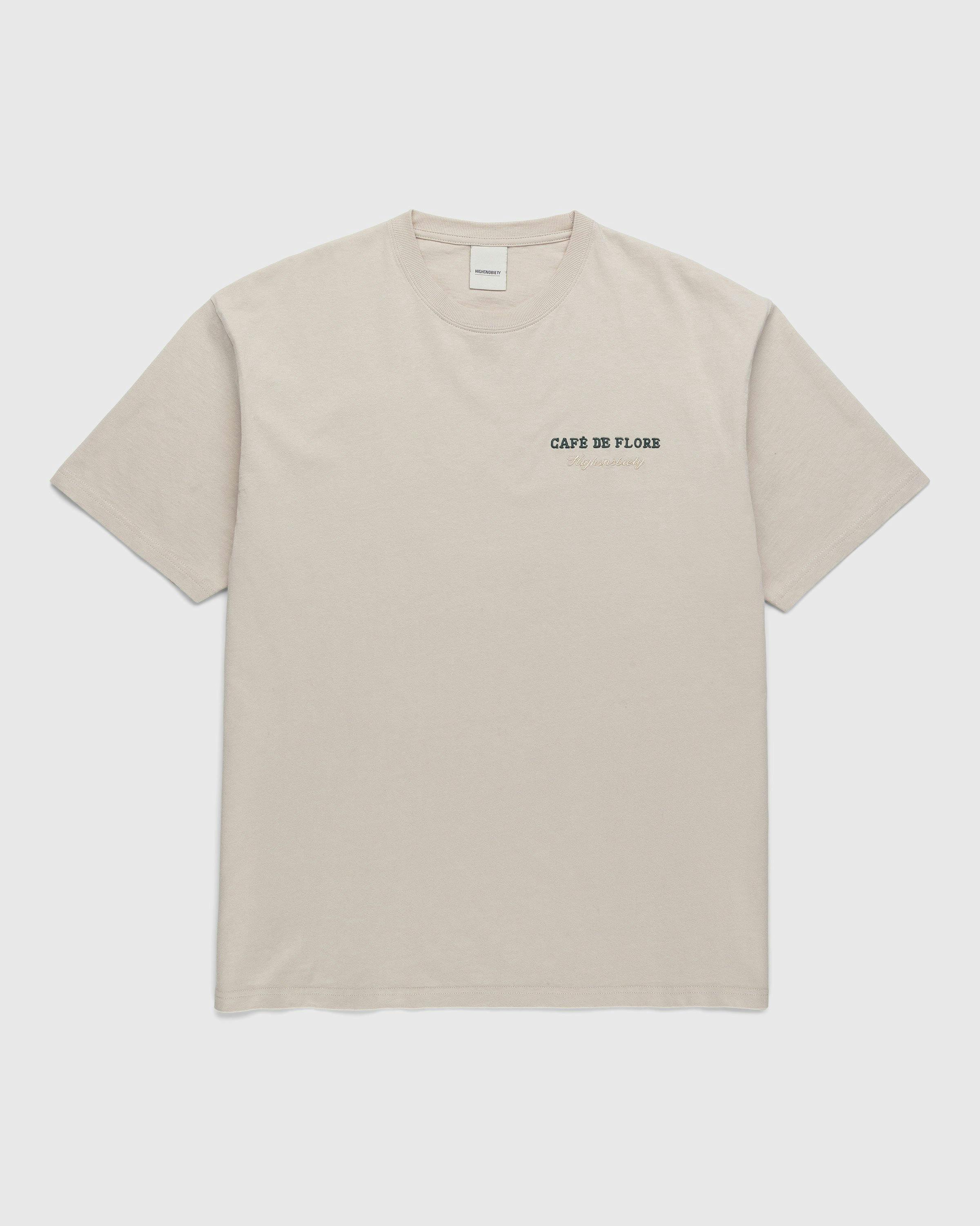 Café de Flore x Highsnobiety - Short Sleeve T-Shirt Eggshell - Clothing - Beige - Image 2