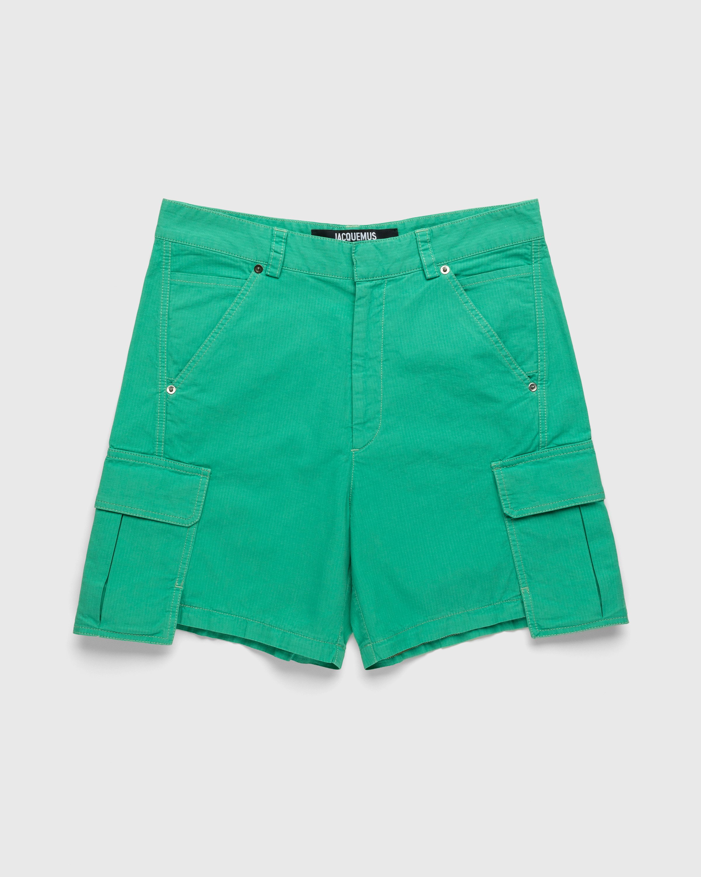 JACQUEMUS - Le Pantalon Peche Green - Clothing - Green - Image 3