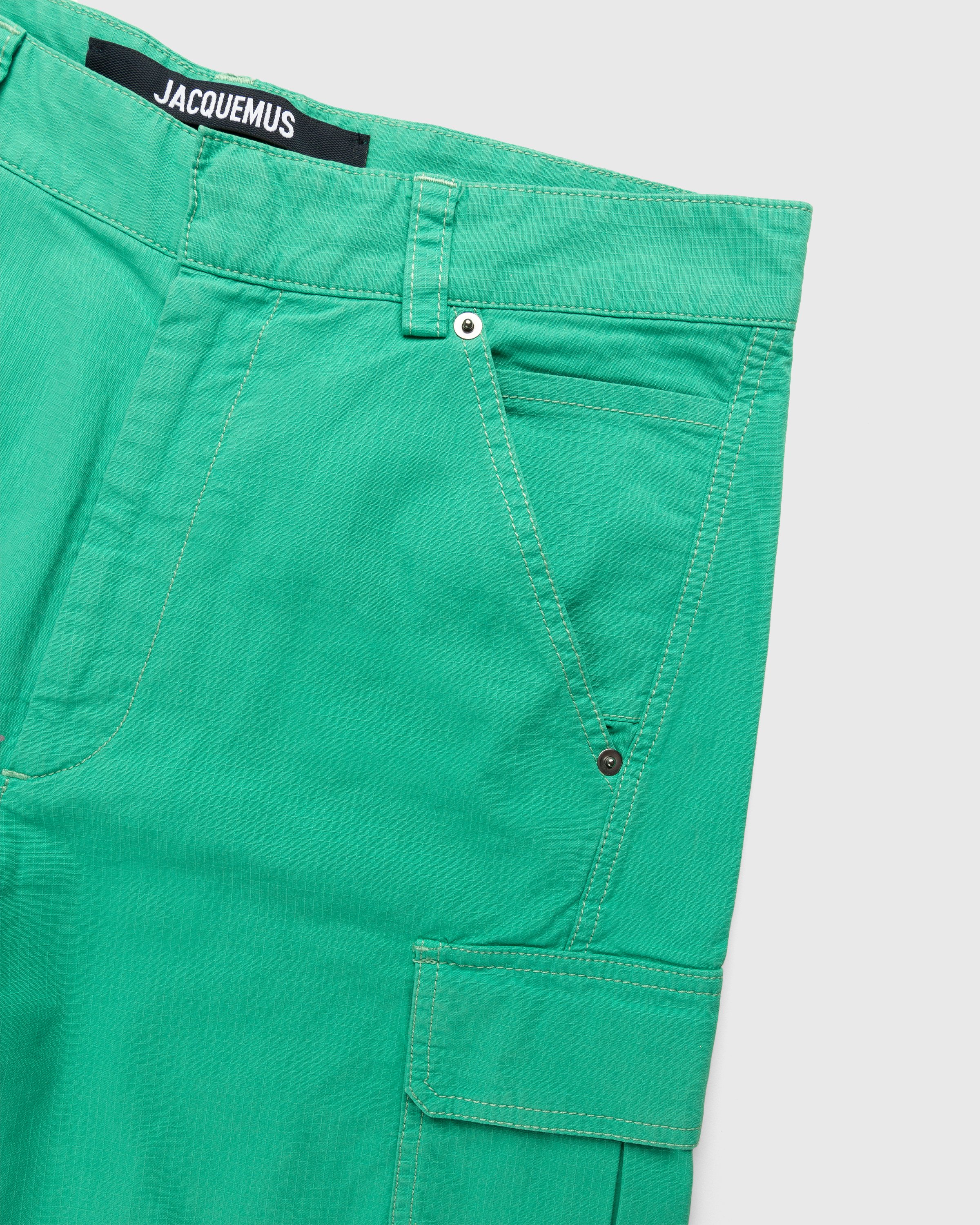 JACQUEMUS - Le Pantalon Peche Green - Clothing - Green - Image 4