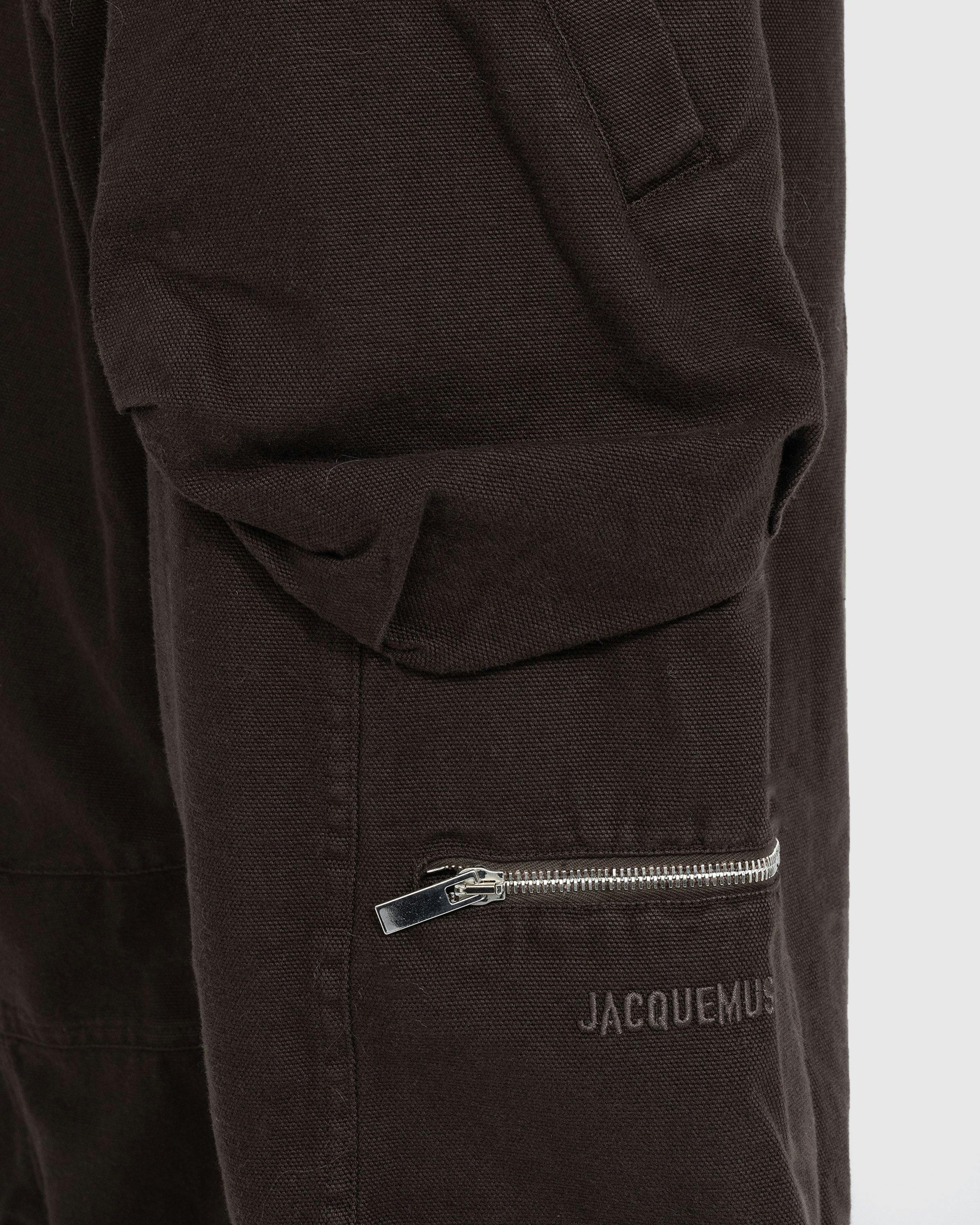 Le Cargo Croissant cotton cargo pants in brown - Jacquemus