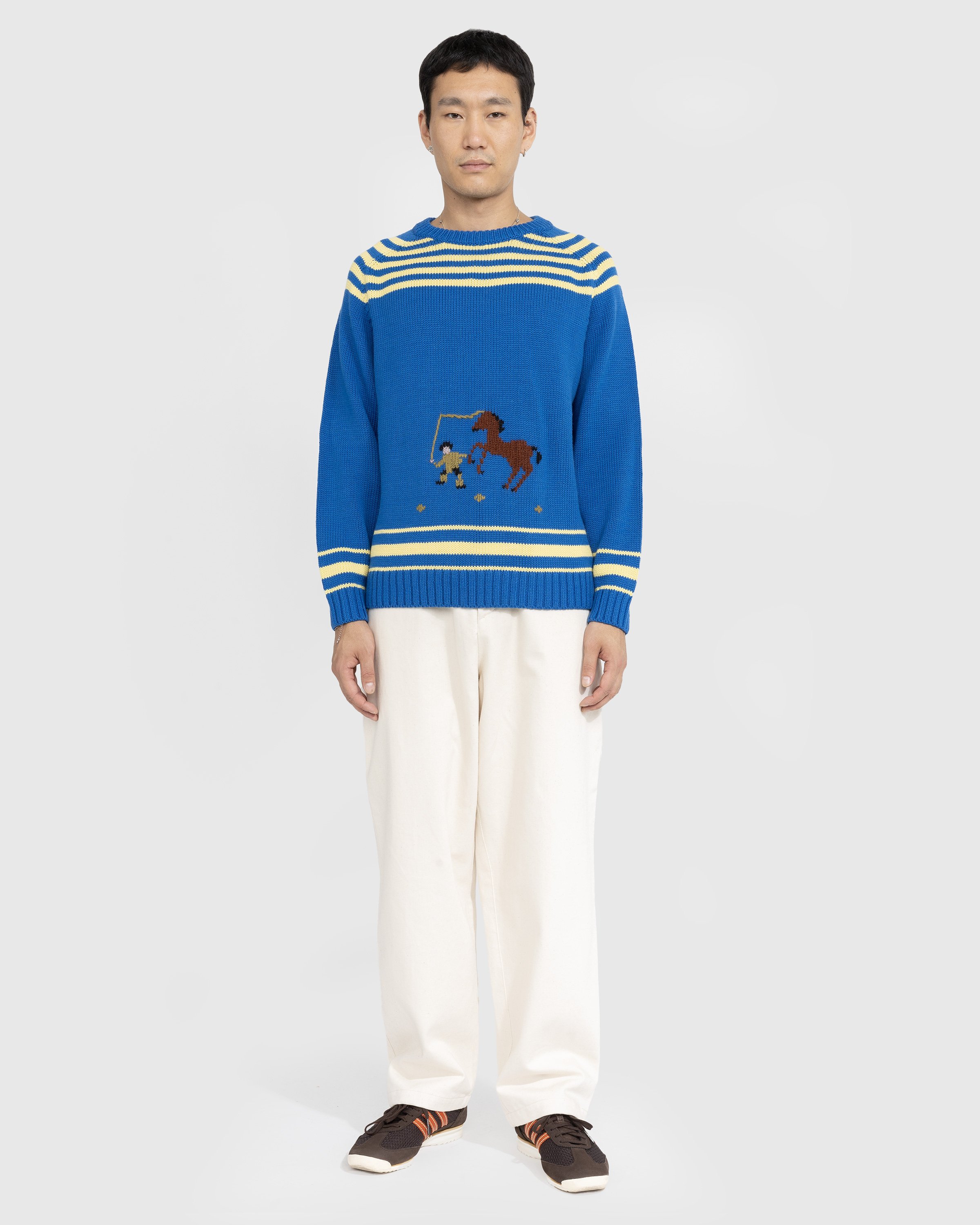Bode - Pony Lasso Sweater Blue/Multi - Clothing - Blue - Image 2
