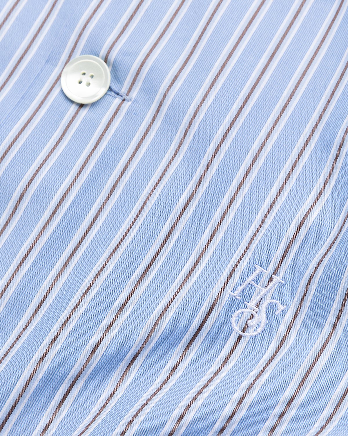 Highsnobiety - Poplin Shirt Jacket Blue/White - Clothing - Blue - Image 5