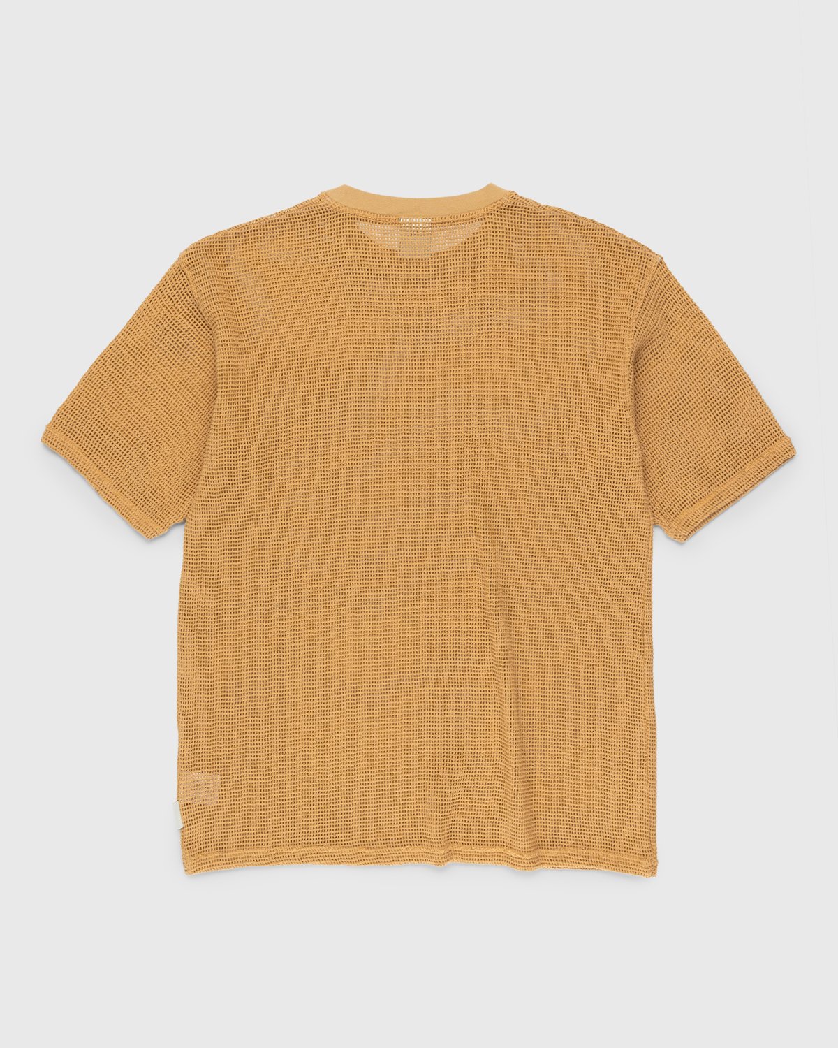 Highsnobiety - Knit Mesh Jersey T-Shirt Brown - Clothing - Brown - Image 2