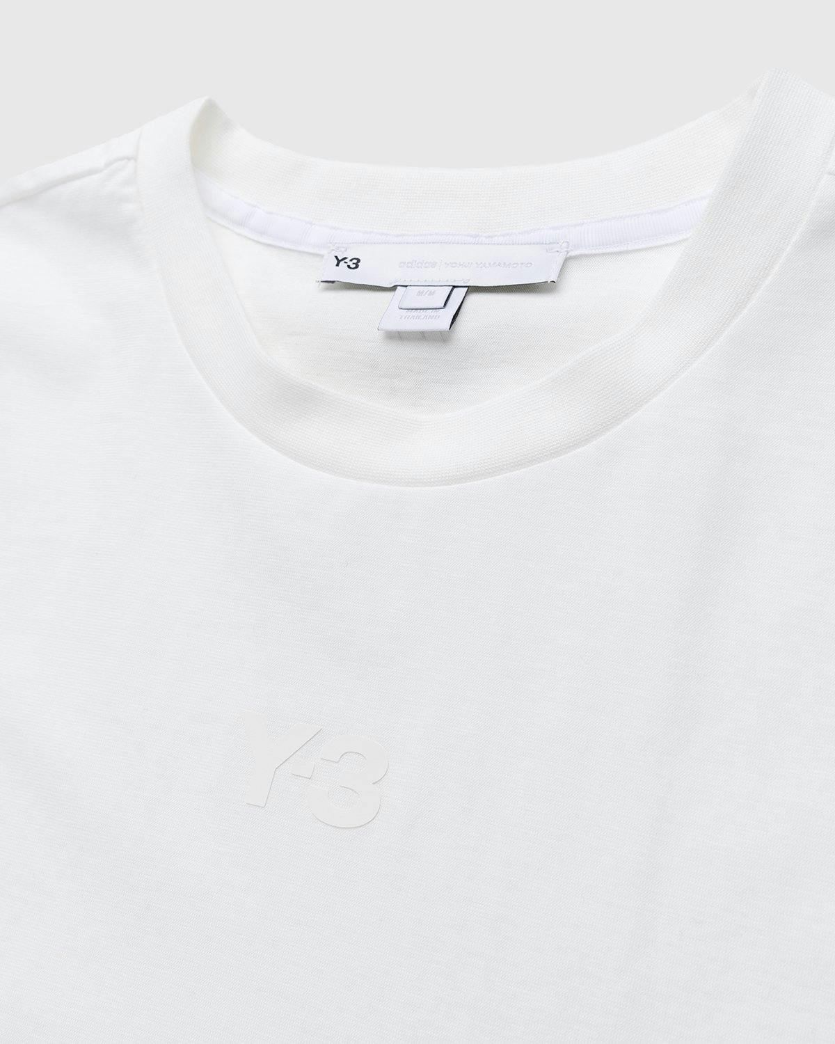 Y-3 - Logo T-Shirt White - Clothing - White - Image 3