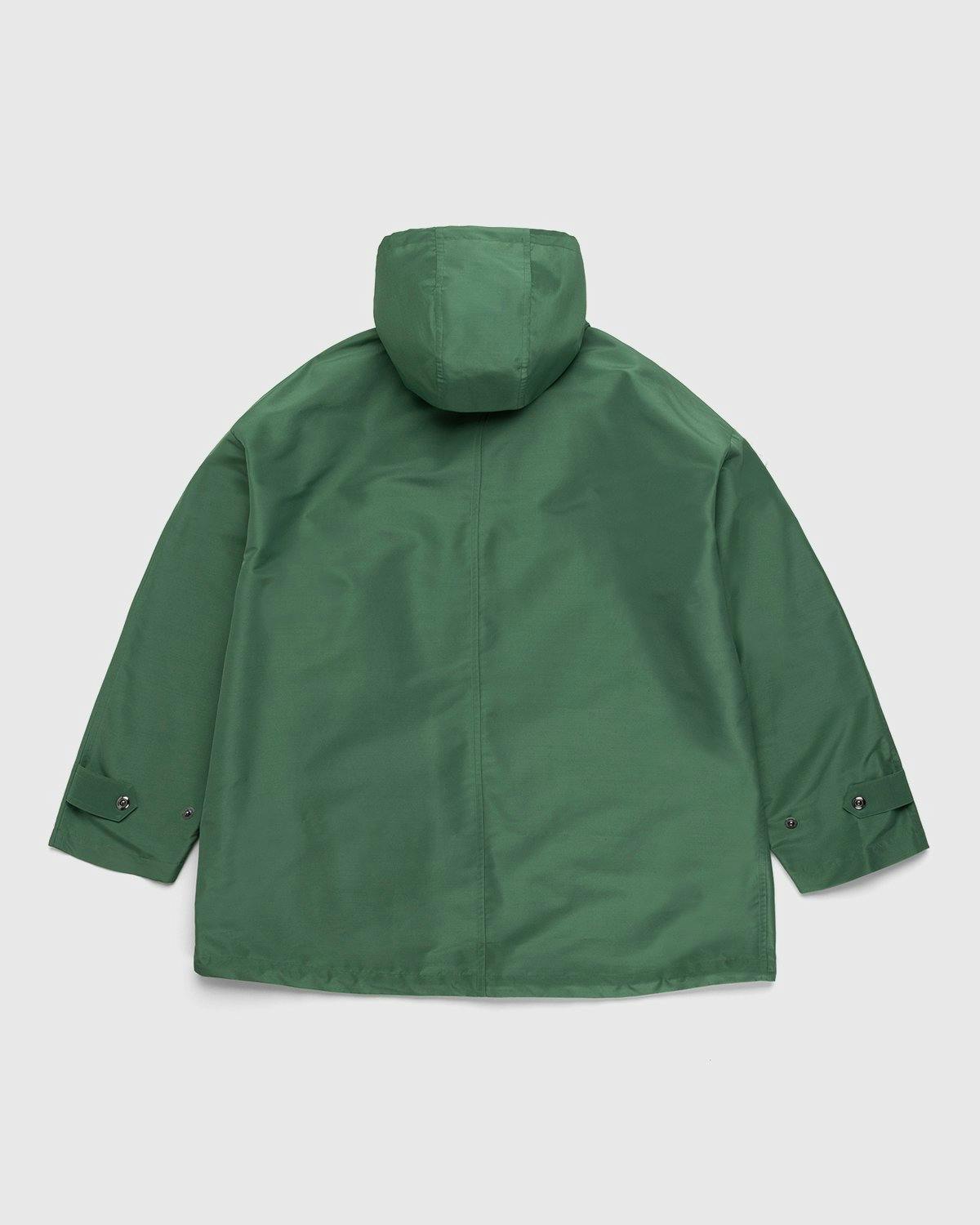 Auralee - Silk Polyester Hooded Jacket Green - Clothing - Green - Image 2