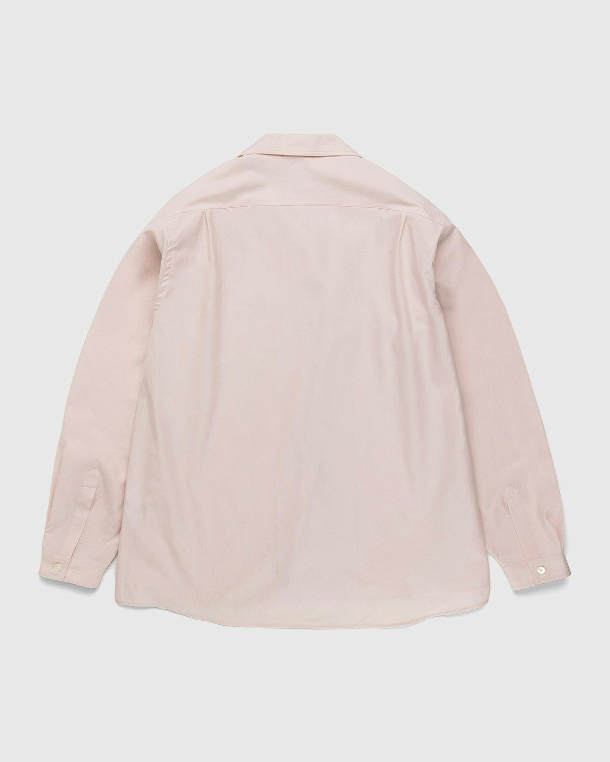 Auralee - Washed Finx Twill Pullover Shirt Light Pink - Clothing - Pink - Image 2