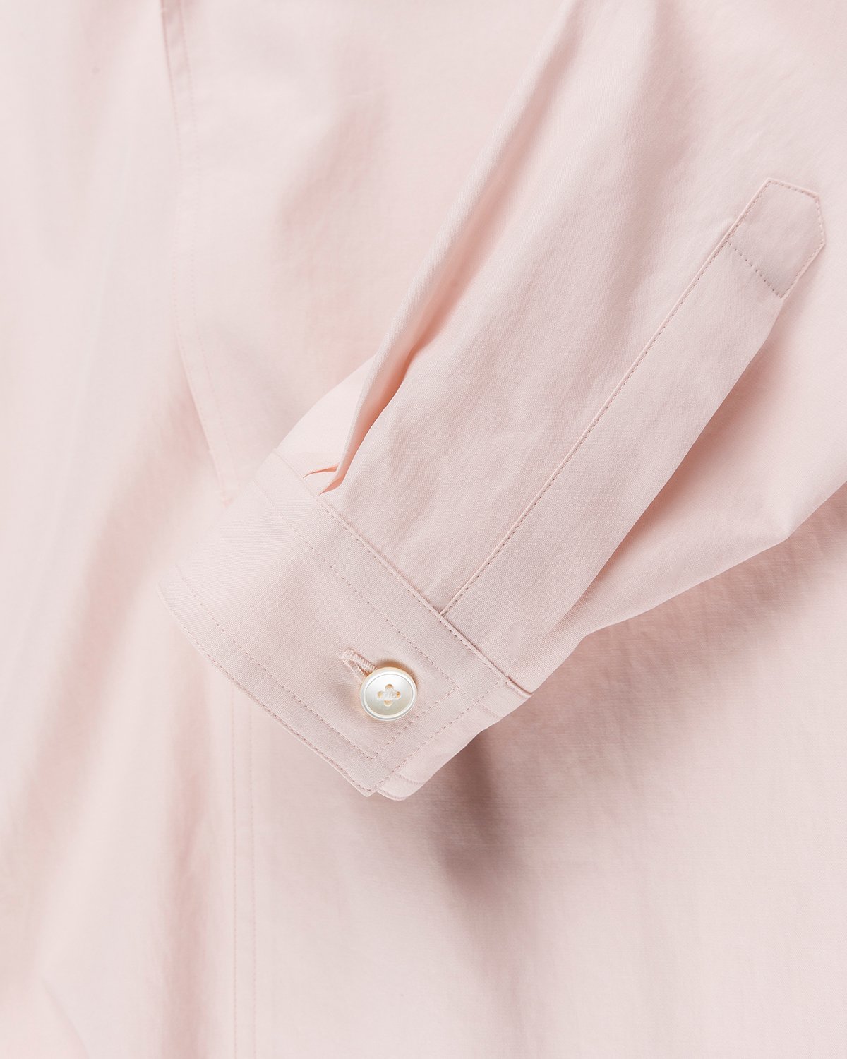 Auralee - Washed Finx Twill Pullover Shirt Light Pink - Clothing - Pink - Image 4
