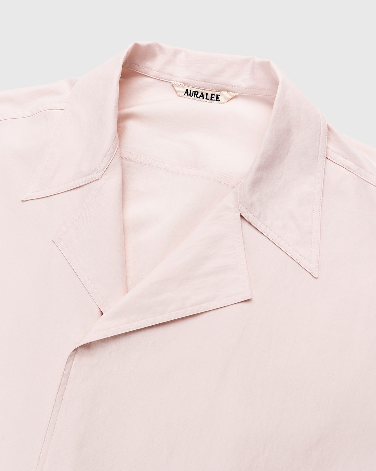 Auralee - Washed Finx Twill Pullover Shirt Light Pink - Clothing - Pink - Image 5