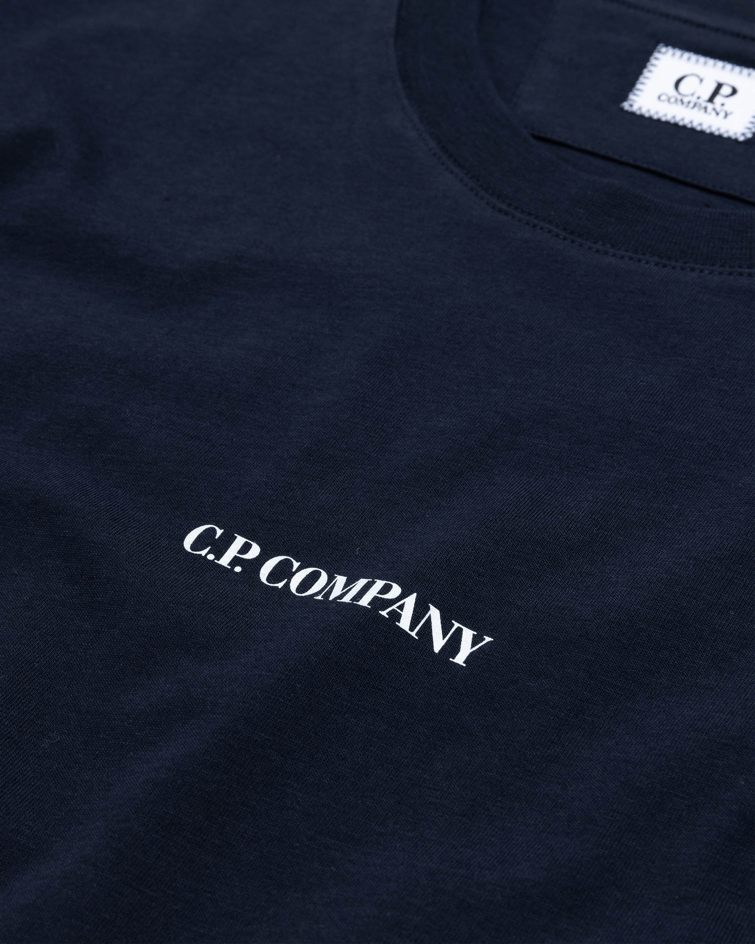 C.P. Company - 30/1 Logo T-Shirt Blue - Clothing - Blue - Image 6