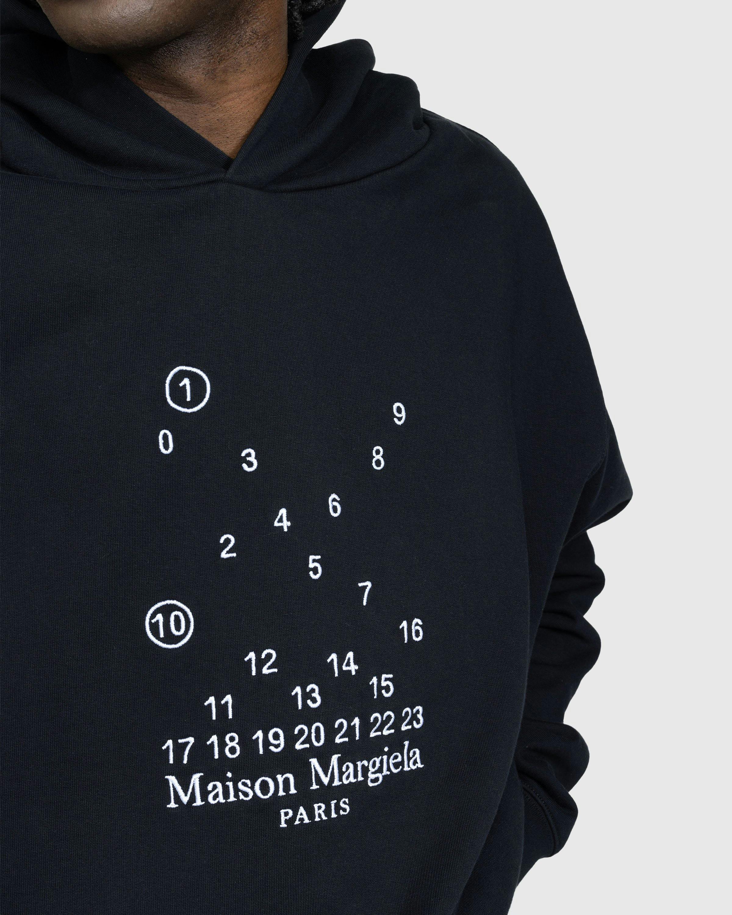 Maison Margiela - Numerical Logo Hoodie Black - Clothing - Black - Image 4