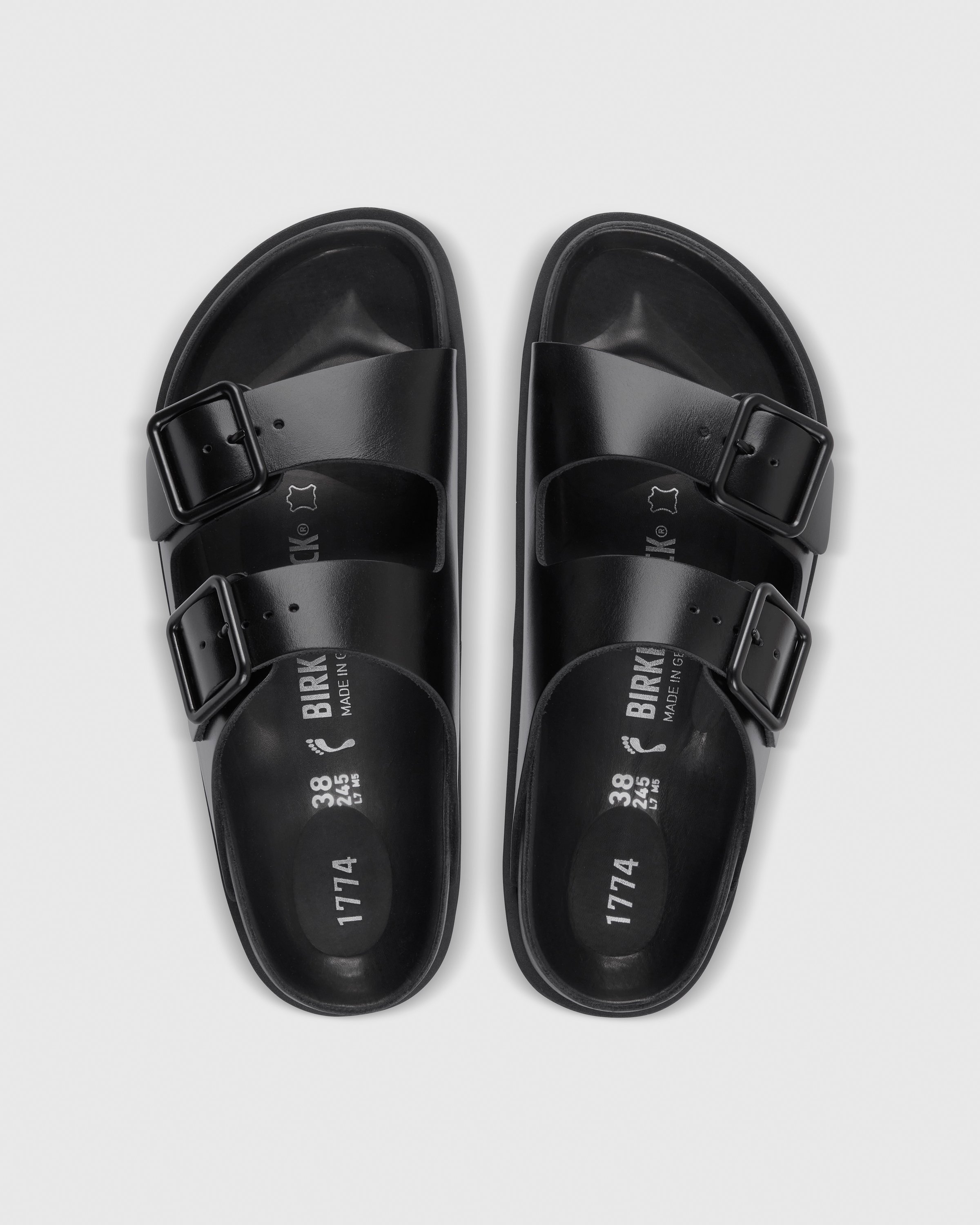 Birkenstock - Arizona Smooth Leather Black - Footwear - Black - Image 4