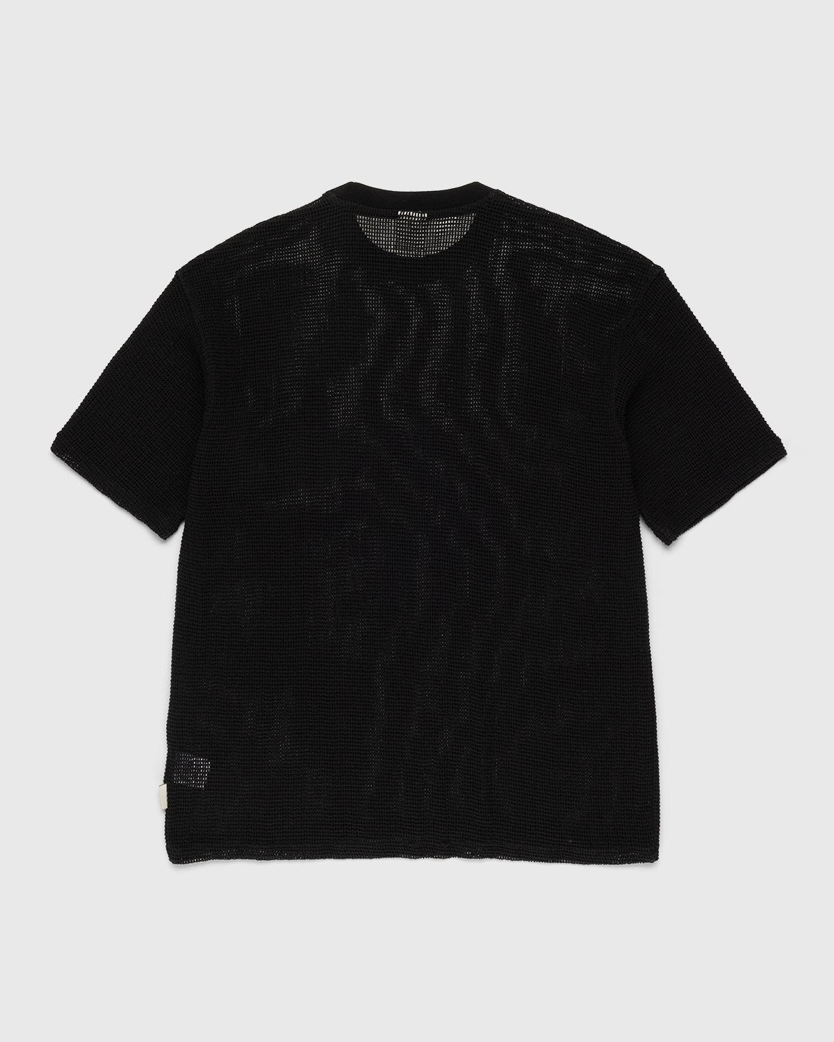 Highsnobiety - Knit Mesh Jersey T-Shirt Black - Clothing - Black - Image 2