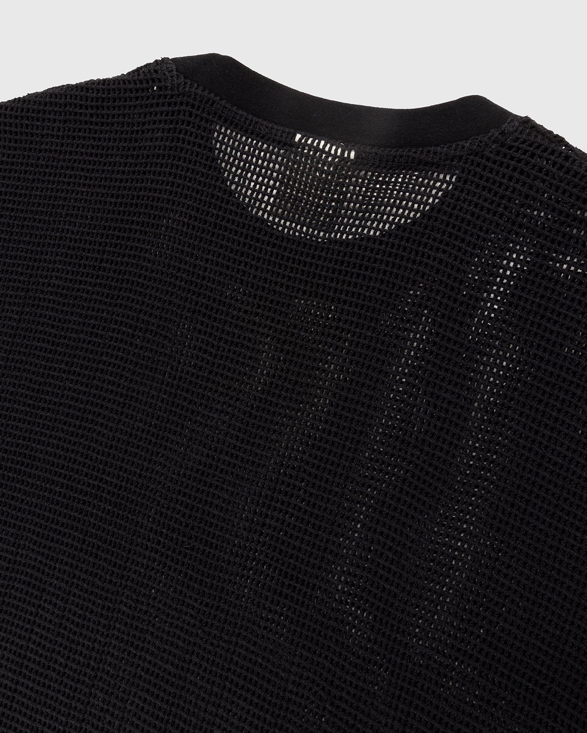Highsnobiety - Knit Mesh Jersey T-Shirt Black - Clothing - Black - Image 3