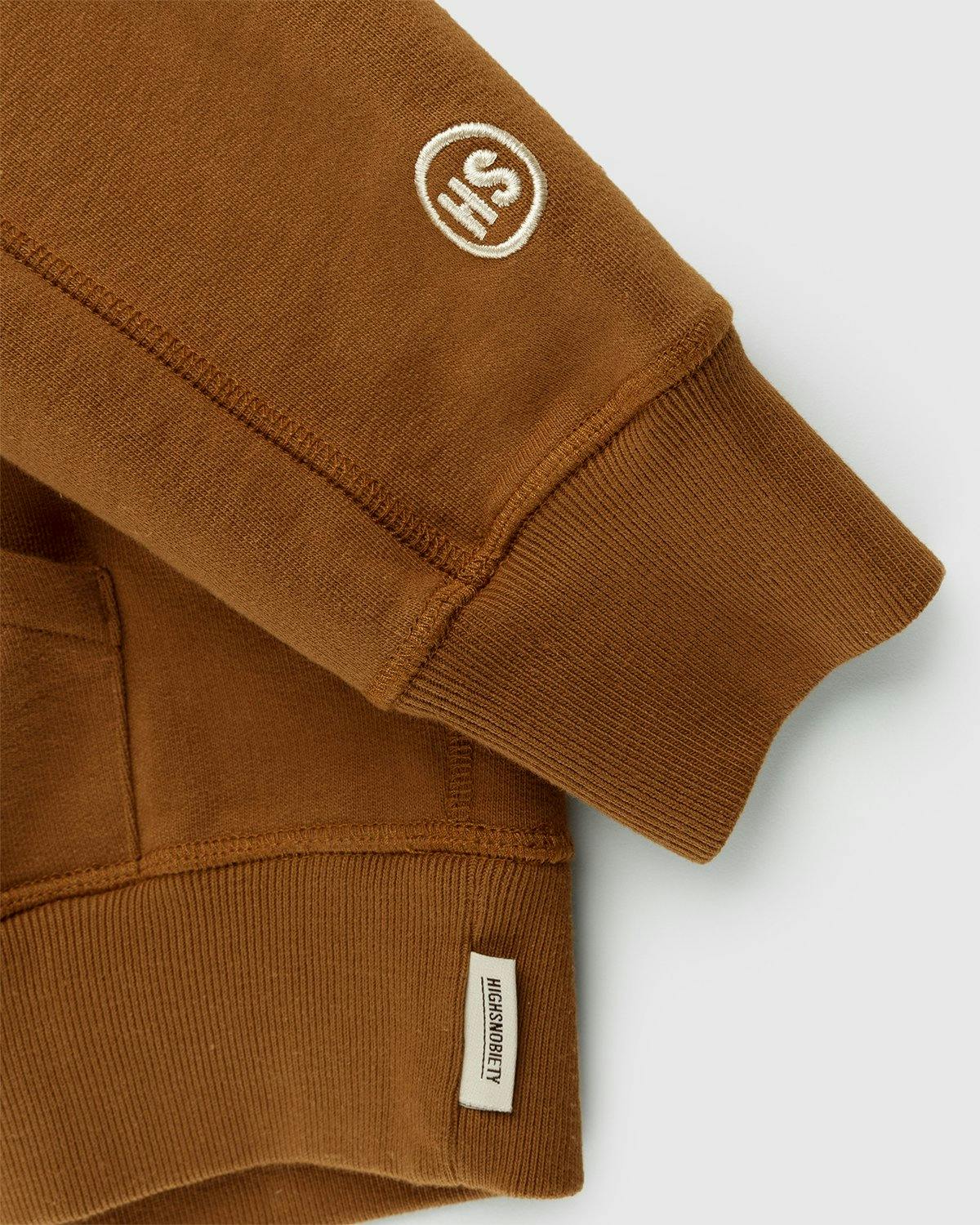 Highsnobiety - Logo Fleece Staples Hoodie Acorn - Clothing - Green - Image 4