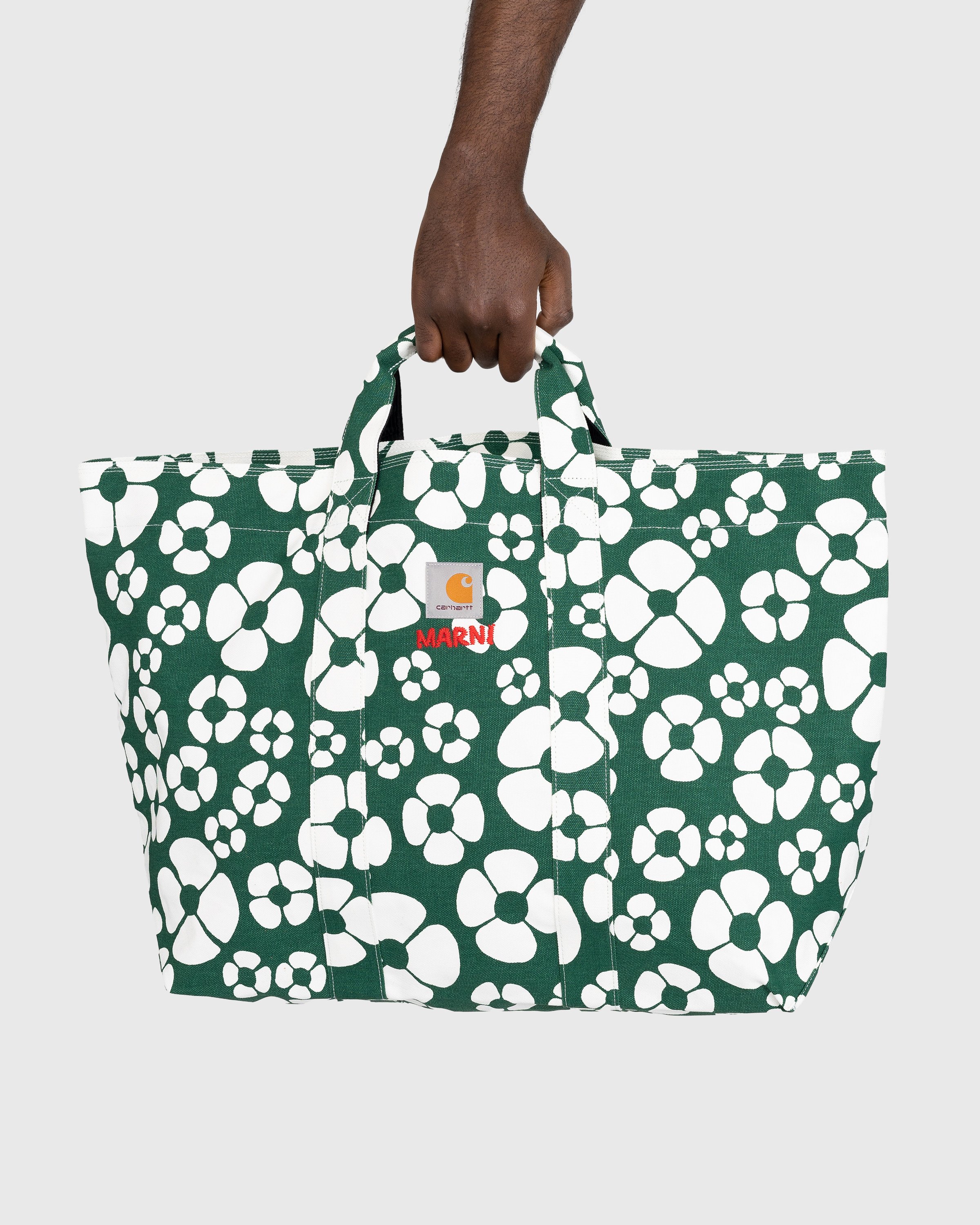Marni x Carhartt WIP - Floral Shopper Tote Green - Accessories - Green - Image 5