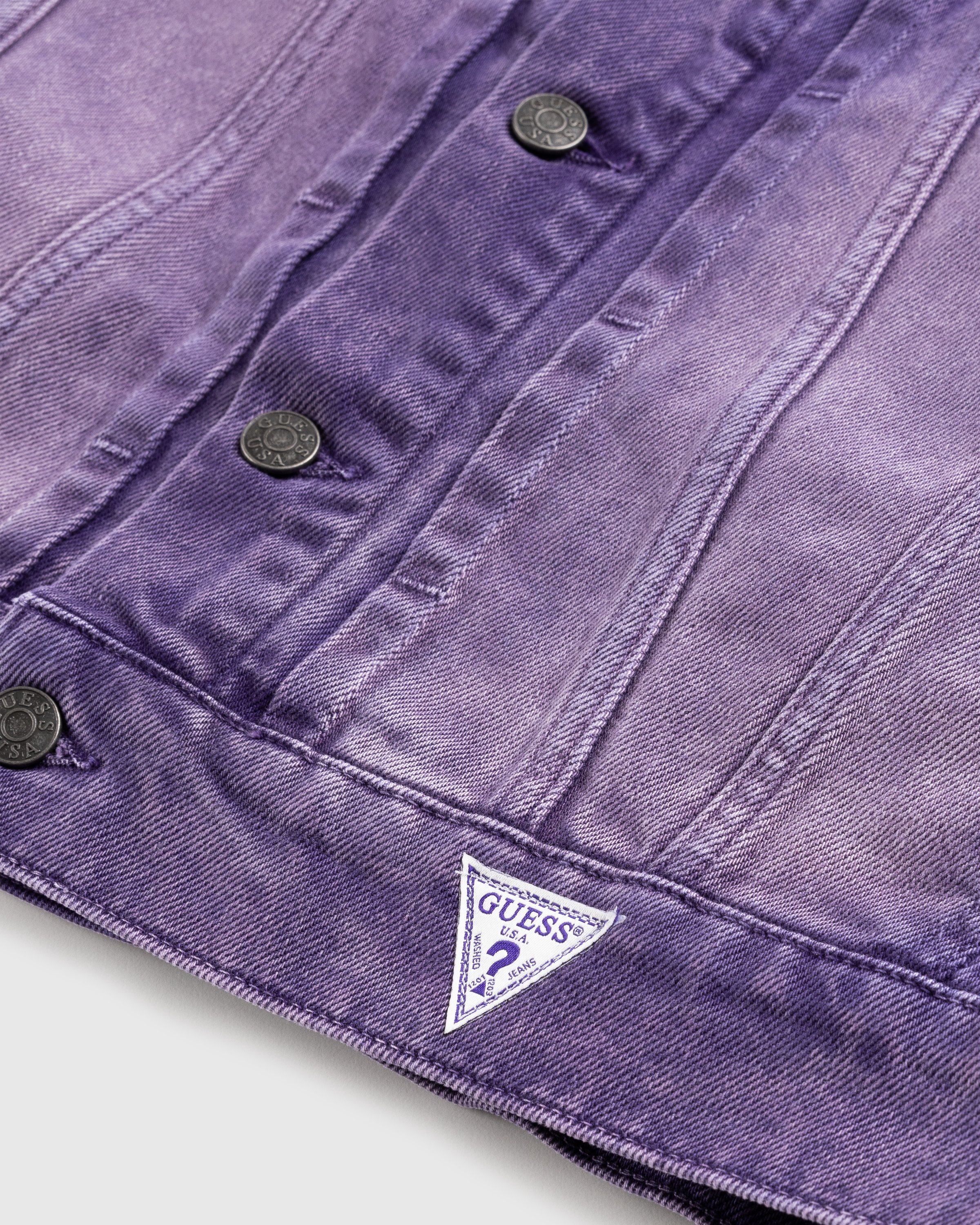 Guess USA - Vintage Denim Jacket Purple - Clothing - Purple - Image 6