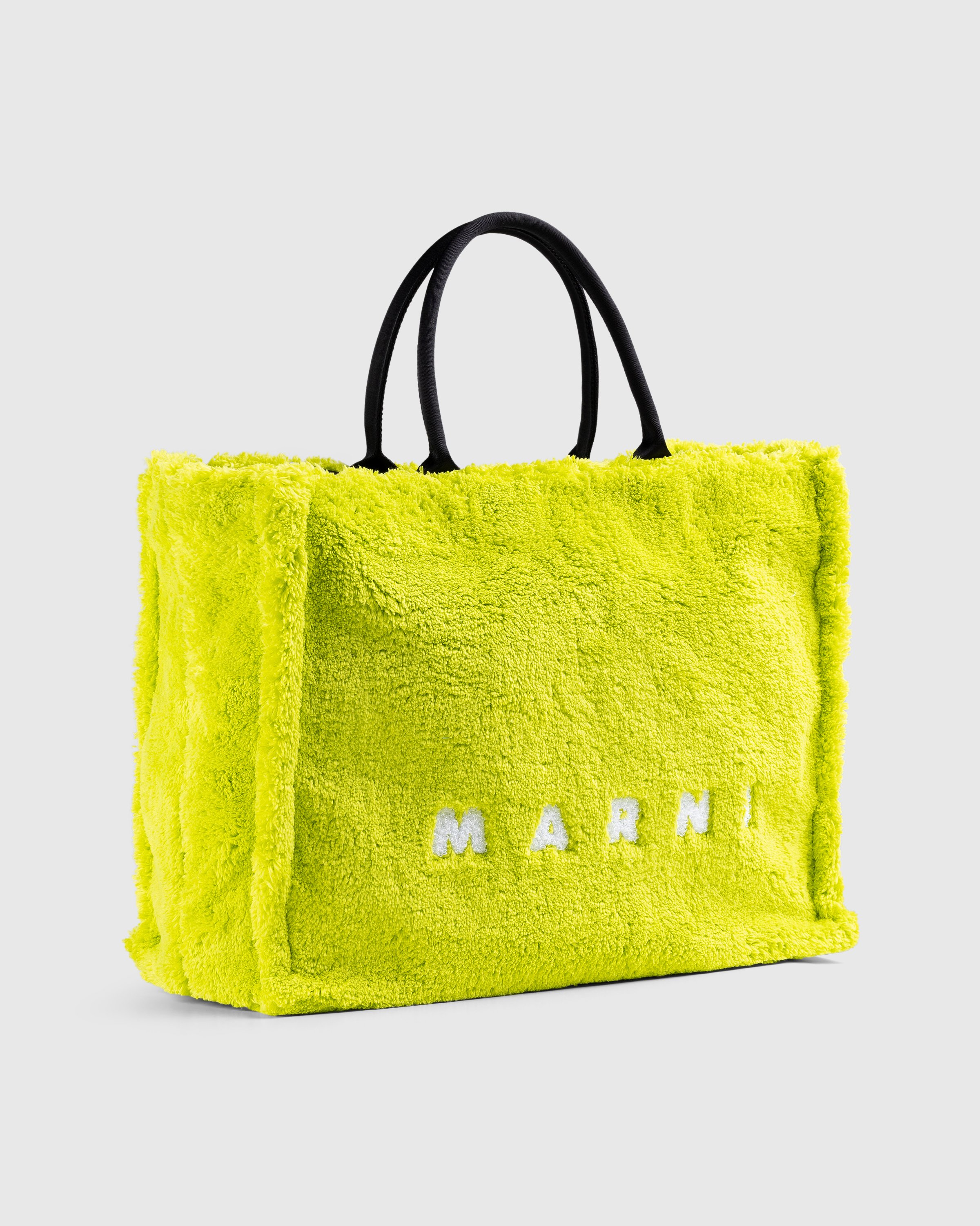 Marni - Terry Cloth Tote Bag Light Lime - Accessories - Green - Image 3