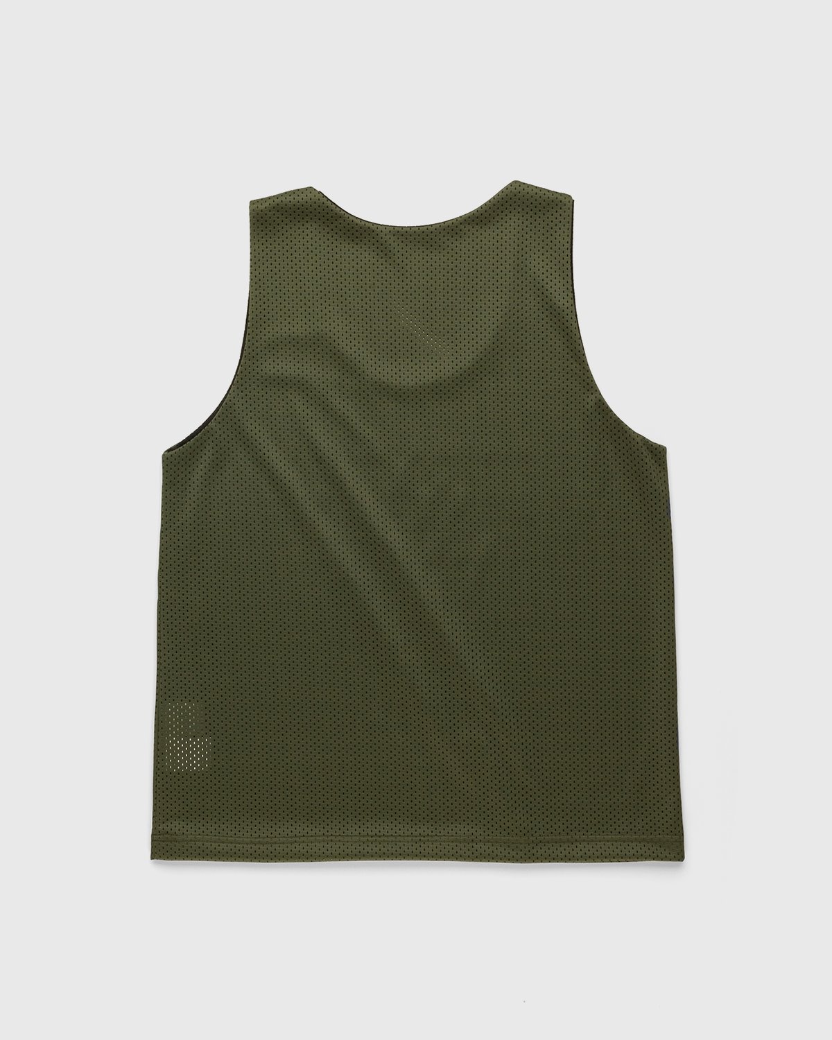 Highsnobiety - HS Sports Reversible Mesh Tank Top Black/Khaki - Clothing - Green - Image 2