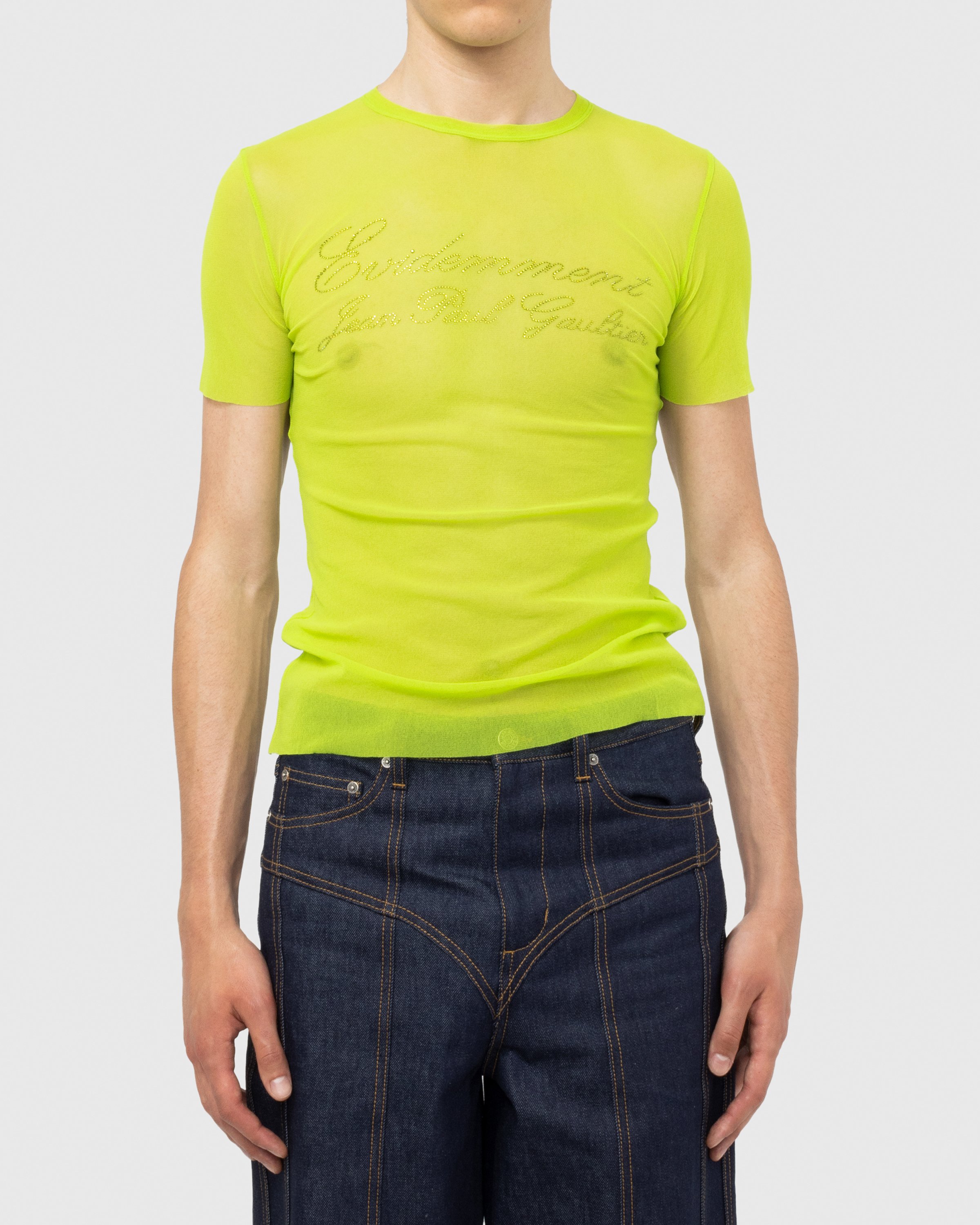 Jean Paul Gaultier - Évidemment Tulle T-Shirt Lime Green - Clothing - Green - Image 2