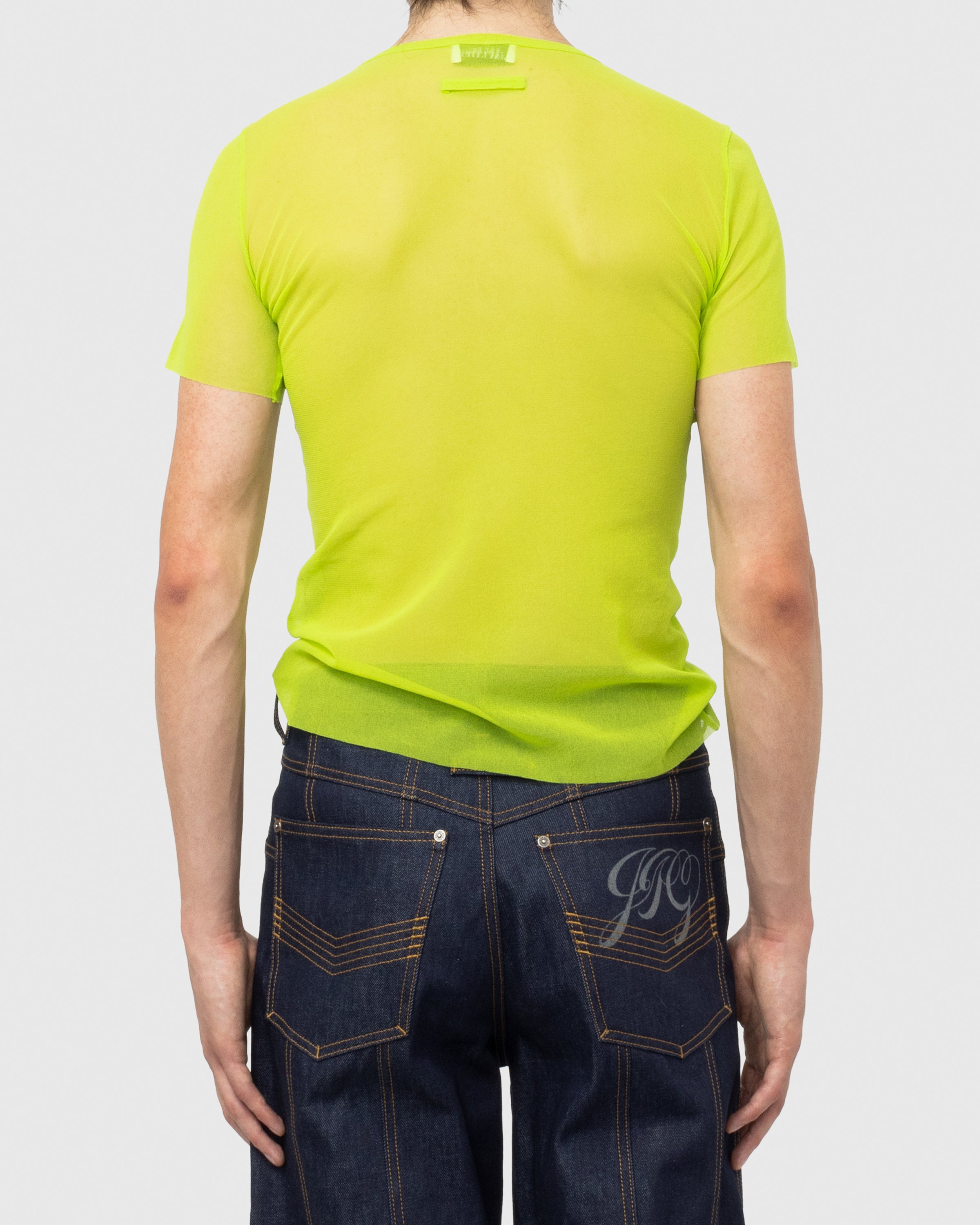 Jean Paul Gaultier - Évidemment Tulle T-Shirt Lime Green - Clothing - Green - Image 3