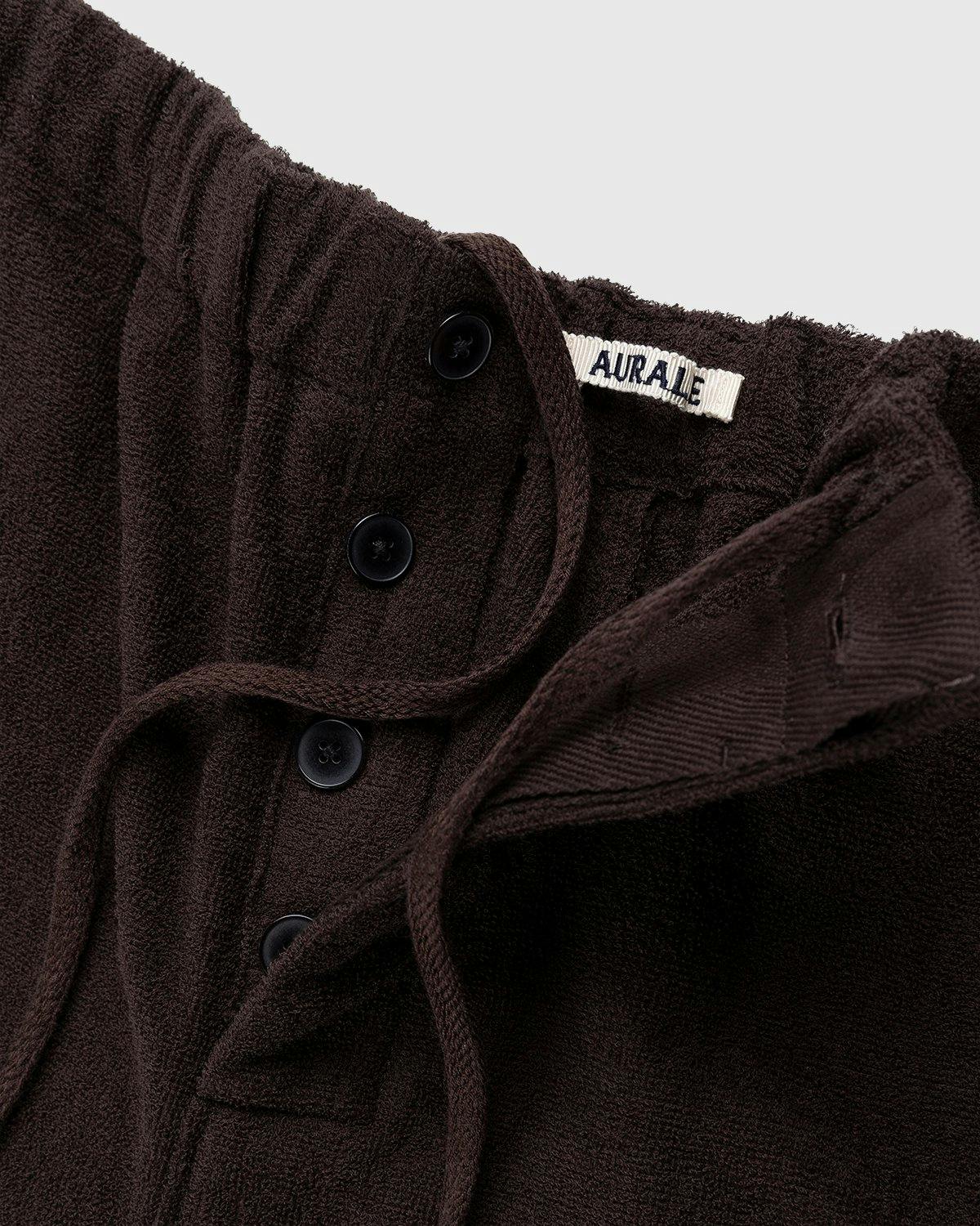 Auralee - Cotton Terry Cloth Shorts Brown - Clothing - Brown - Image 4