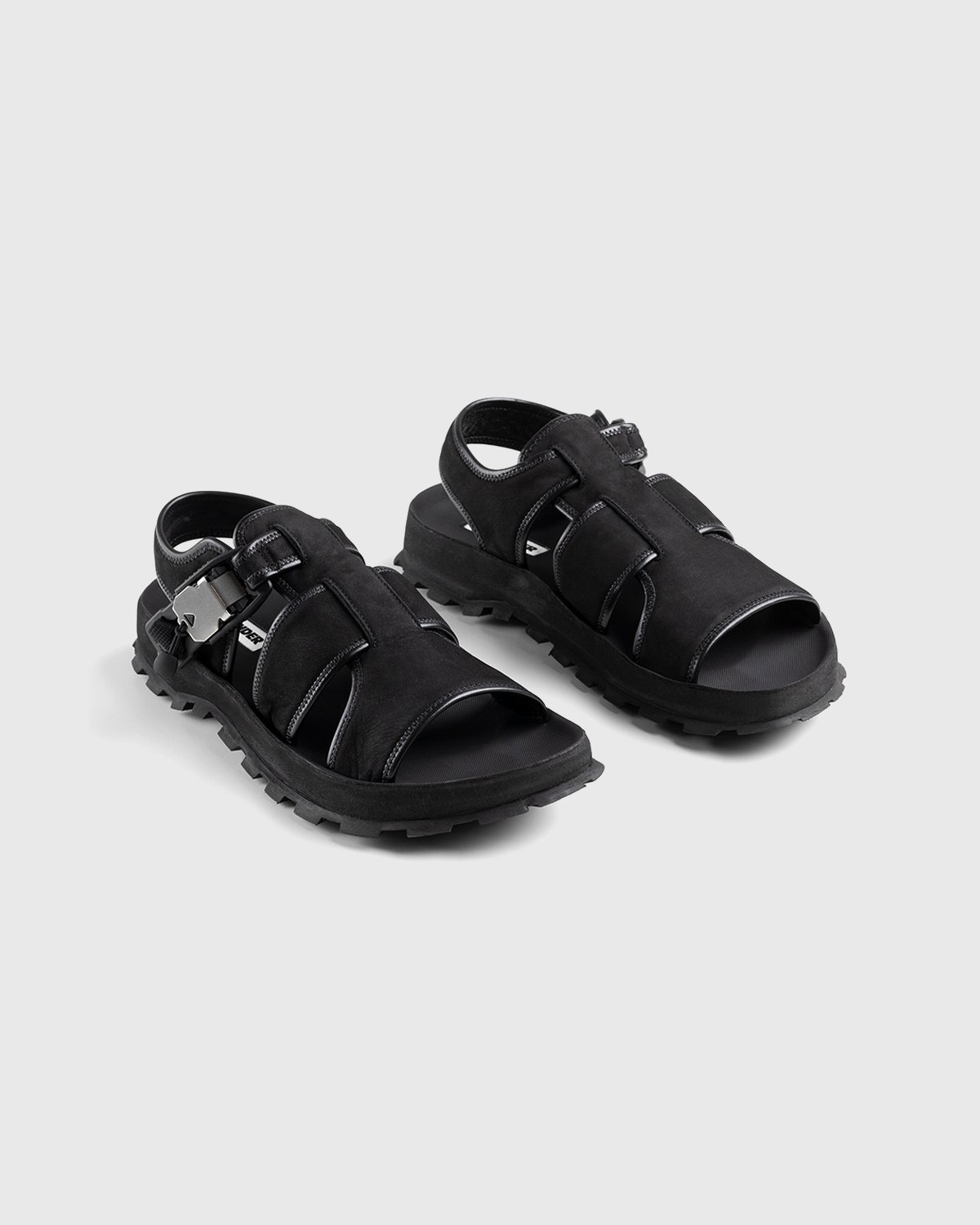 Jil Sander - Calfskin Leather Sandal Black - Footwear - Black - Image 4