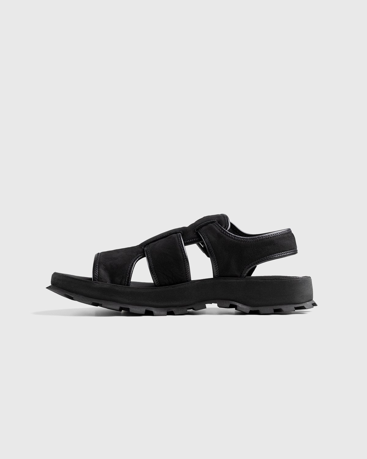 Jil Sander - Calfskin Leather Sandal Black - Footwear - Black - Image 2