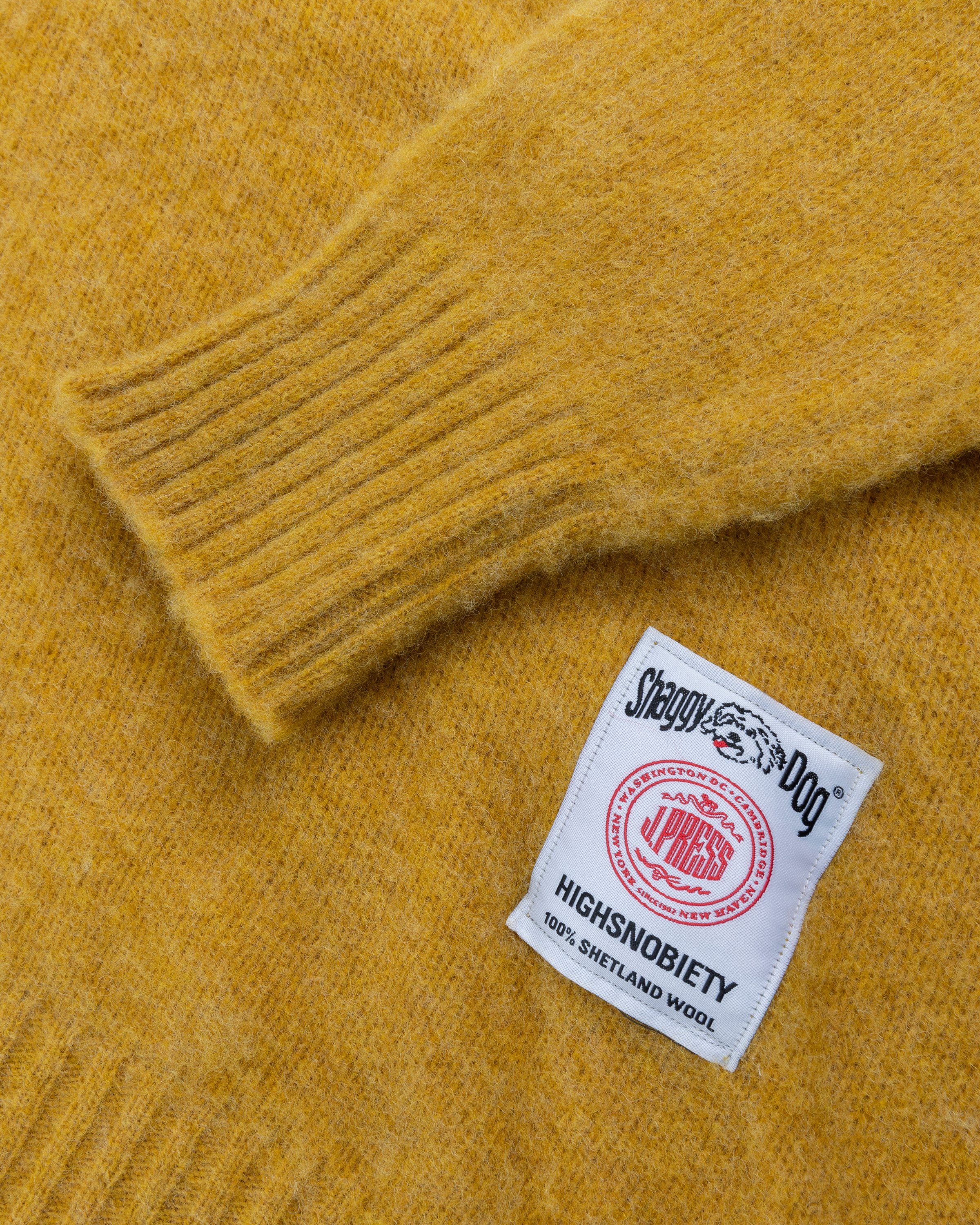 J. Press x Highsnobiety - Shaggy Dog Solid Sweater Yellow - Clothing - Yellow - Image 5