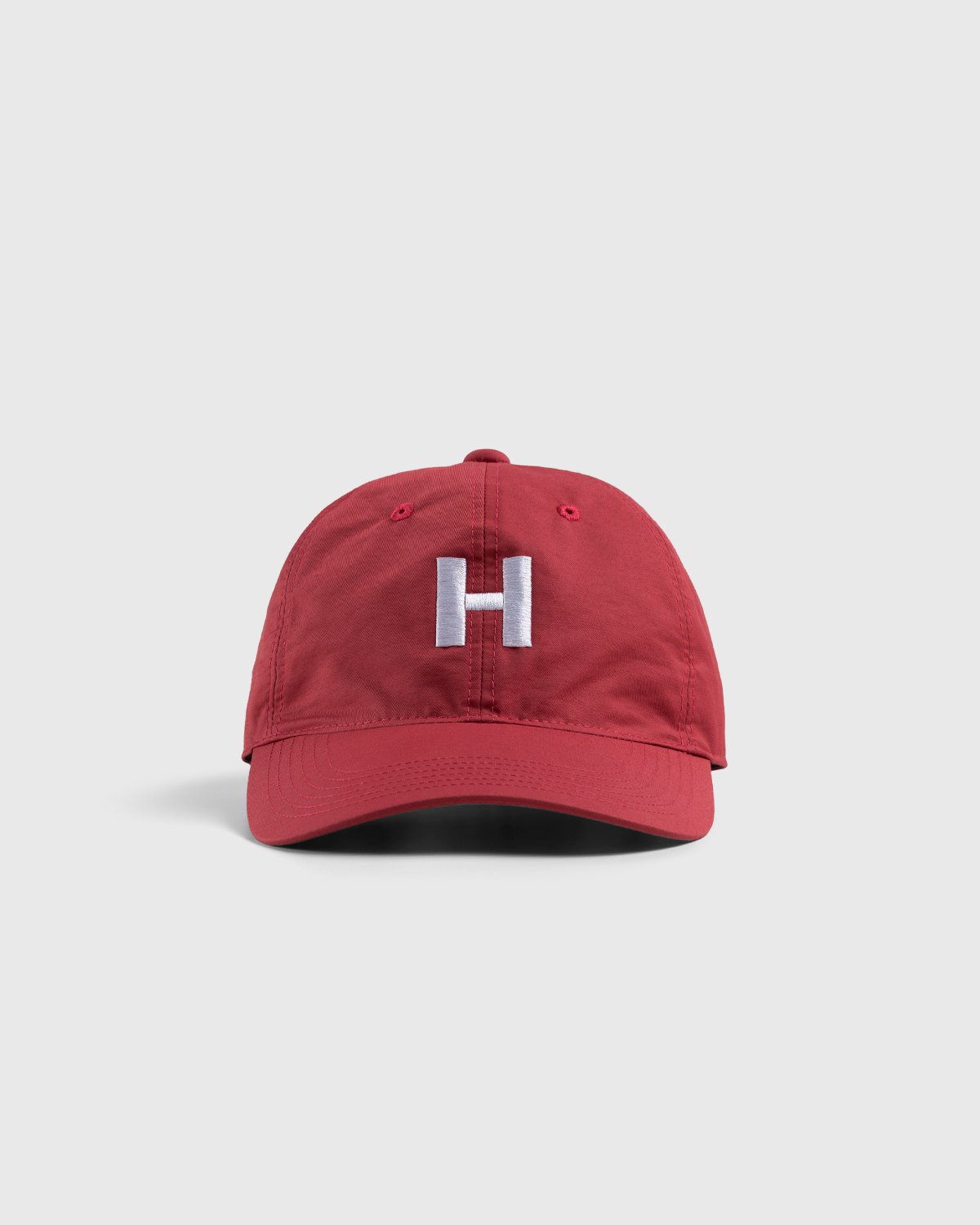 Highsnobiety - Cotton Nylon "H" Logo Cap Red - Accessories - Pink - Image 2