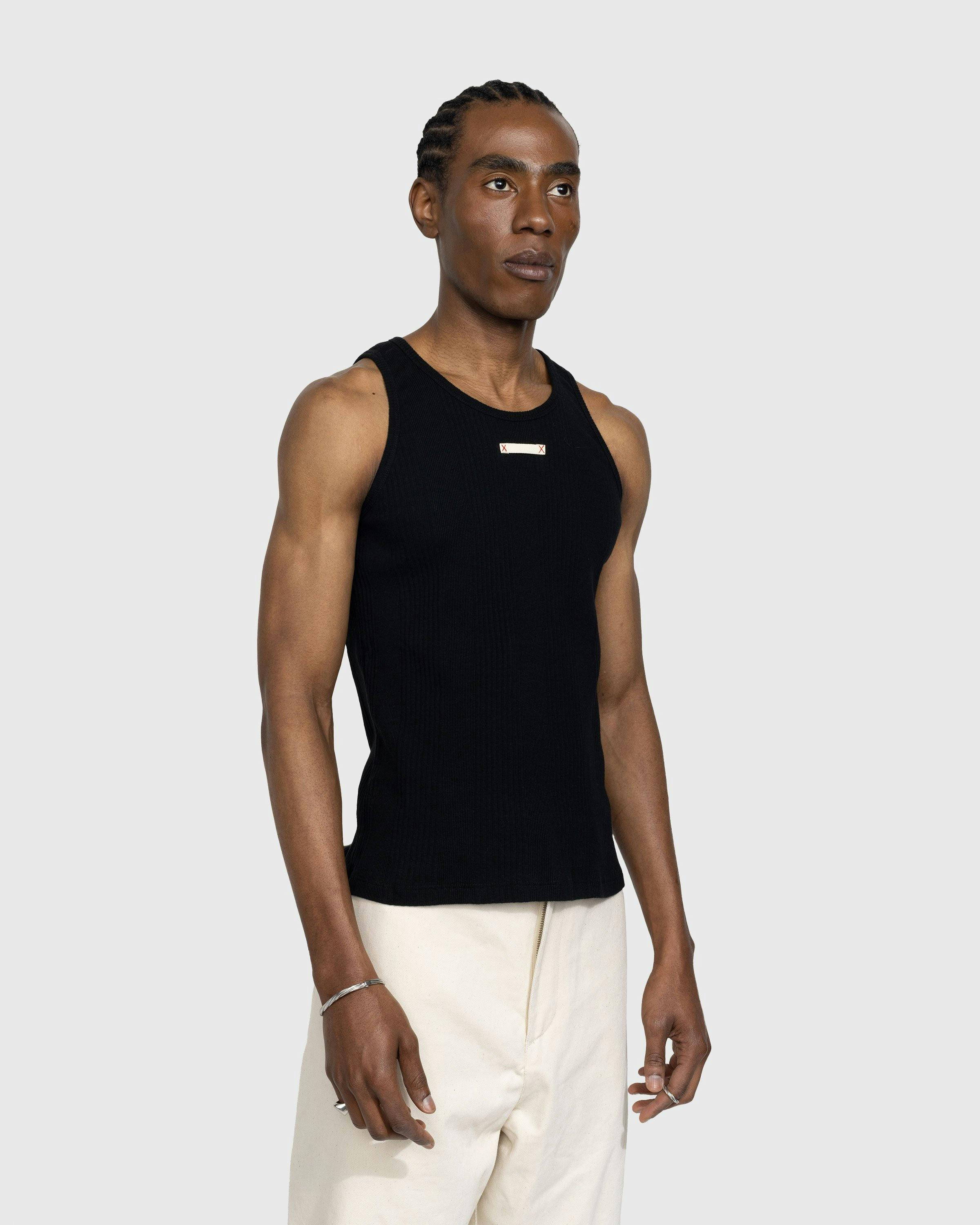 Maison Margiela - Rib Tank Top Black - Clothing - Black - Image 4