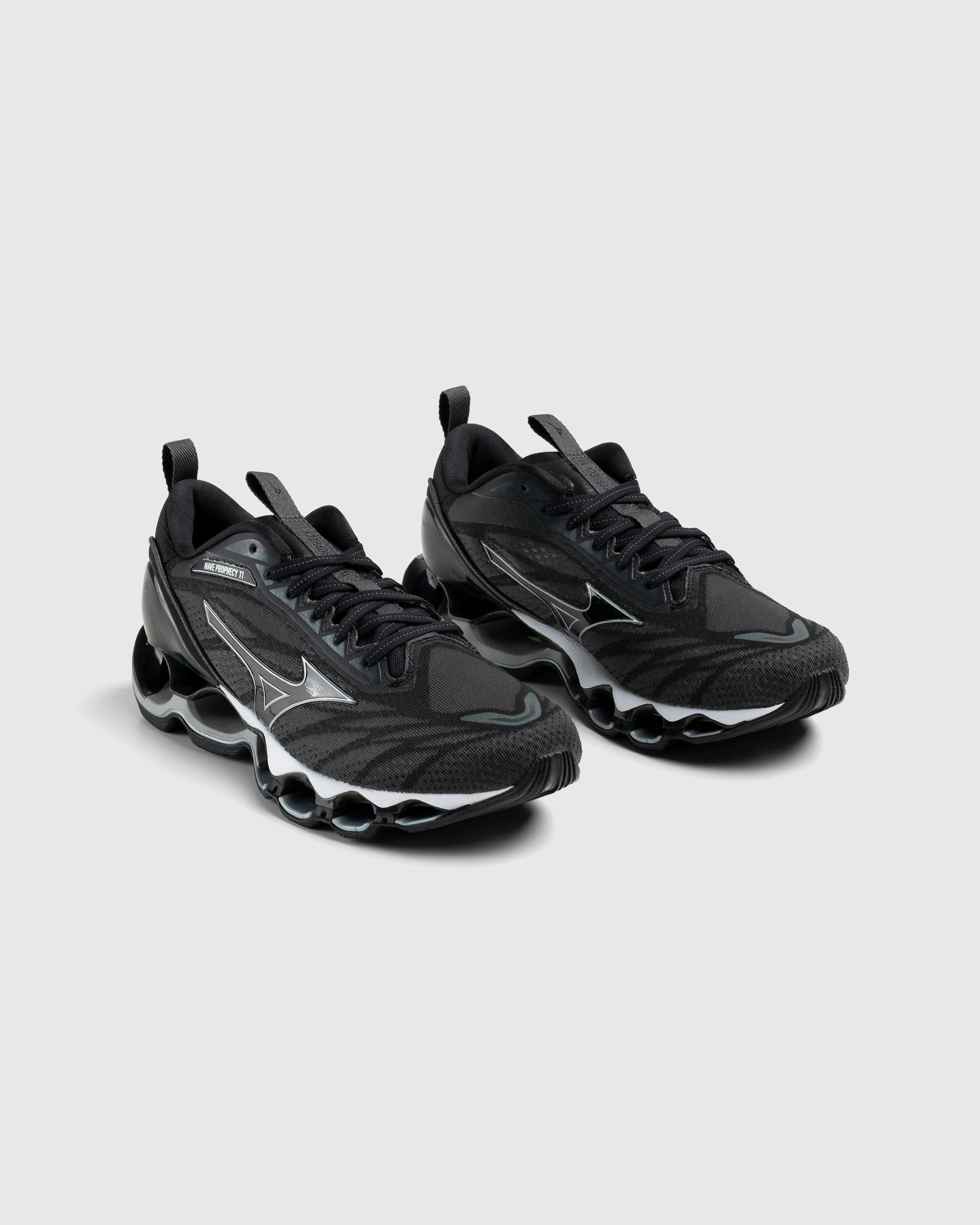 Mizuno - Wave Prophecy 11 Dark Shadow/Silver/Black - Footwear - Black - Image 3