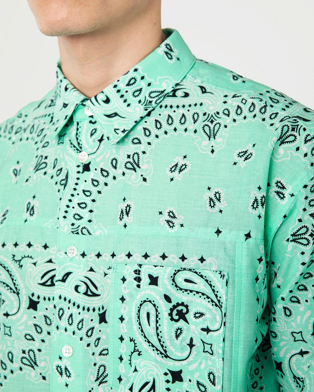 Miyagihidetaka - Bandana Shirt Mint - Clothing - Green - Image 3