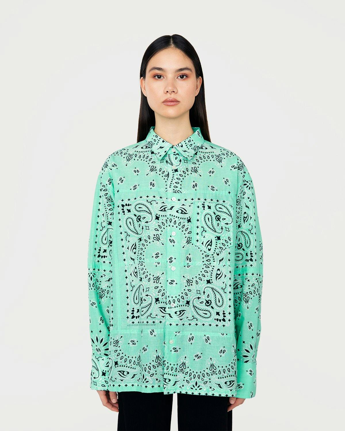 Miyagihidetaka - Bandana Shirt Mint - Clothing - Green - Image 4