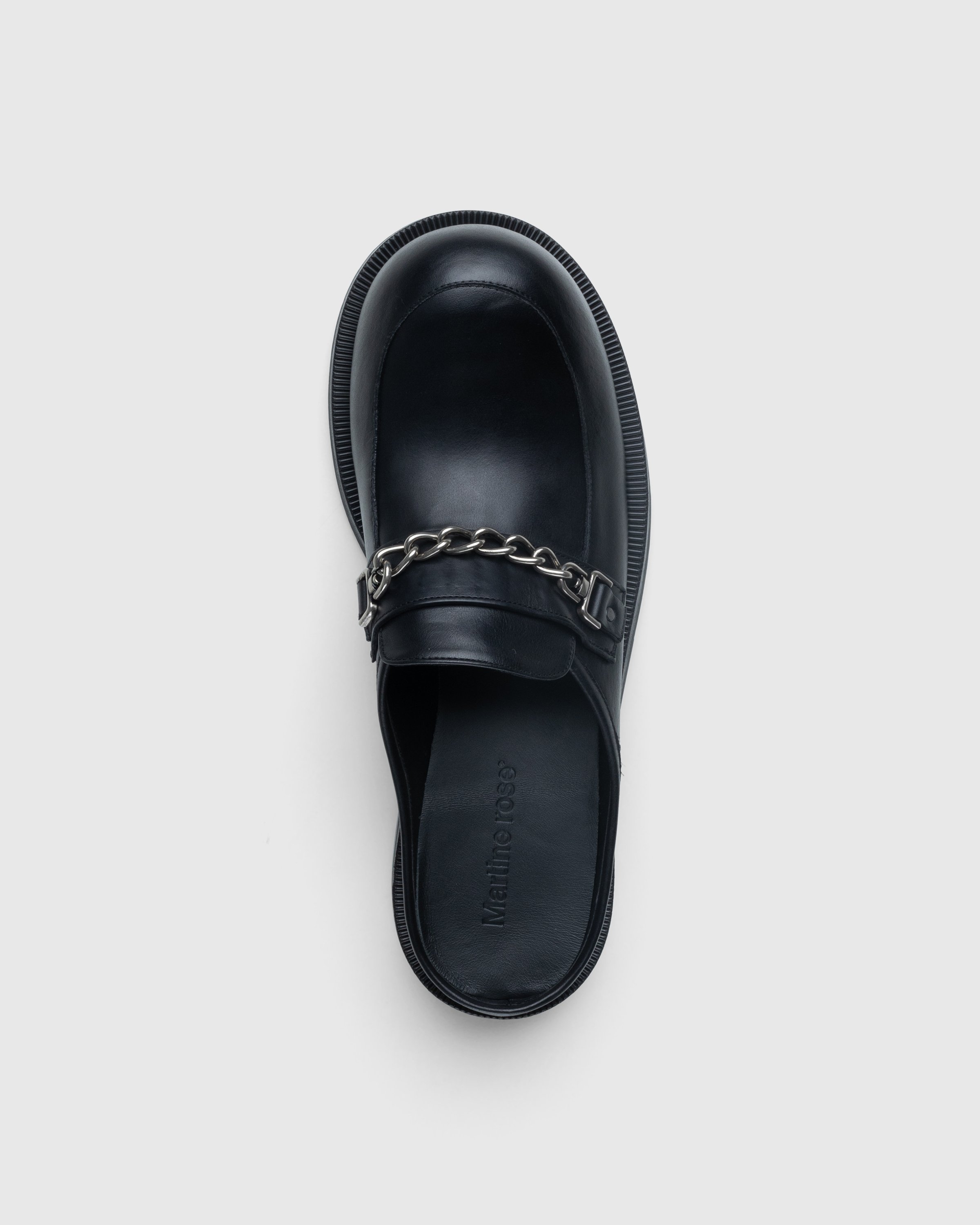 Martine Rose - Bulb Toe Chain Mule Black - Footwear - Black - Image 5