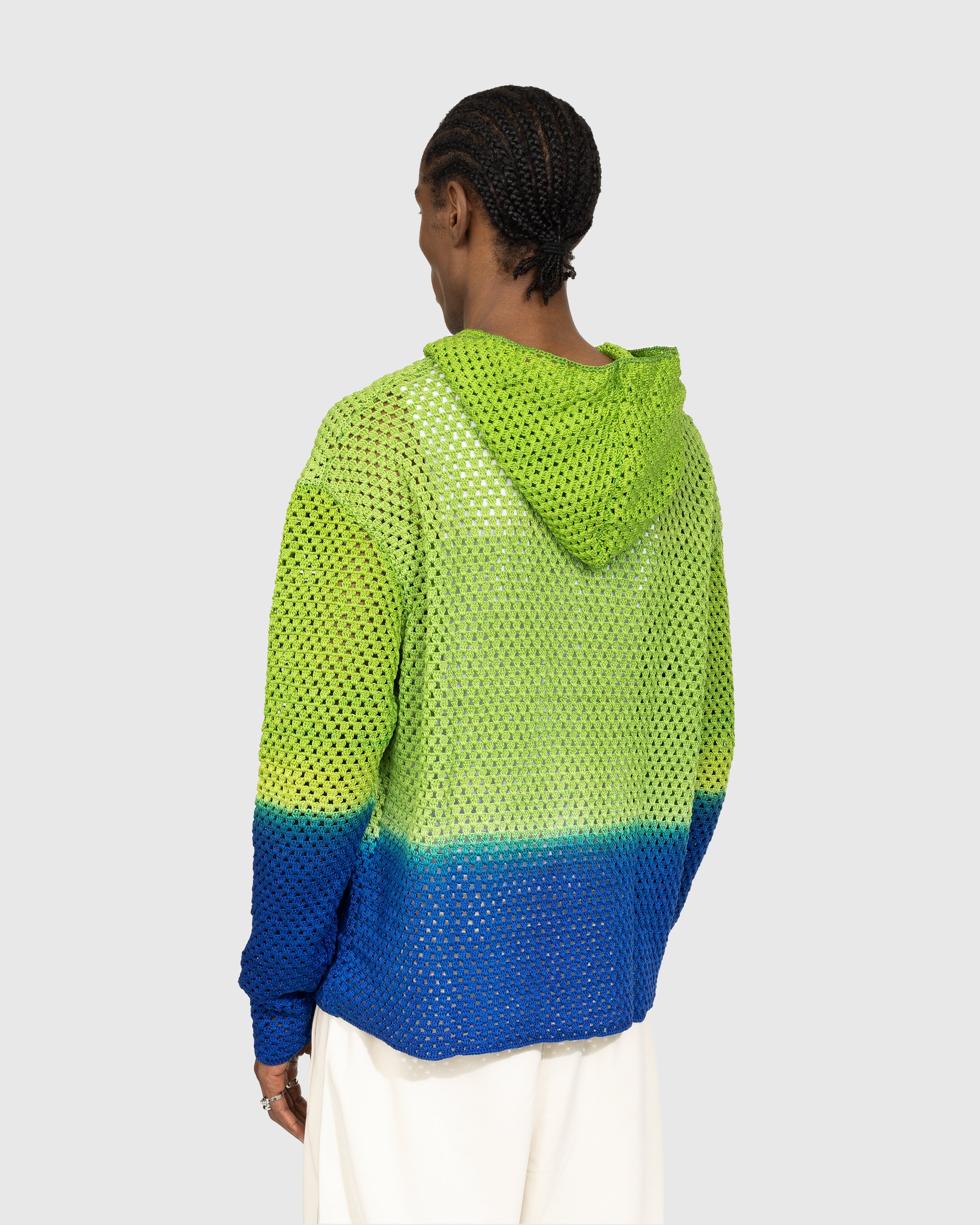 AGR - Balance + Growth Crochet Hoodie Green/Blue - Clothing - Green - Image 3