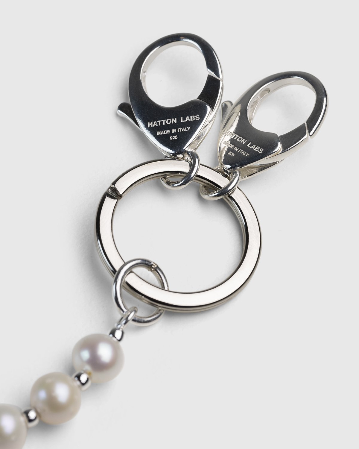 Hatton Labs - Classic Freshwater Pearl Keychain Natural - Accessories - Silver - Image 2
