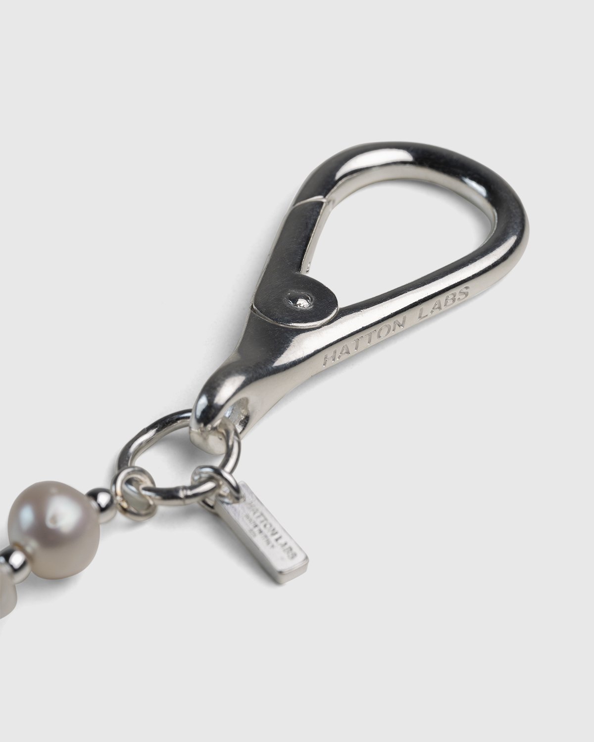 Hatton Labs - Classic Freshwater Pearl Keychain Natural - Accessories - Silver - Image 3