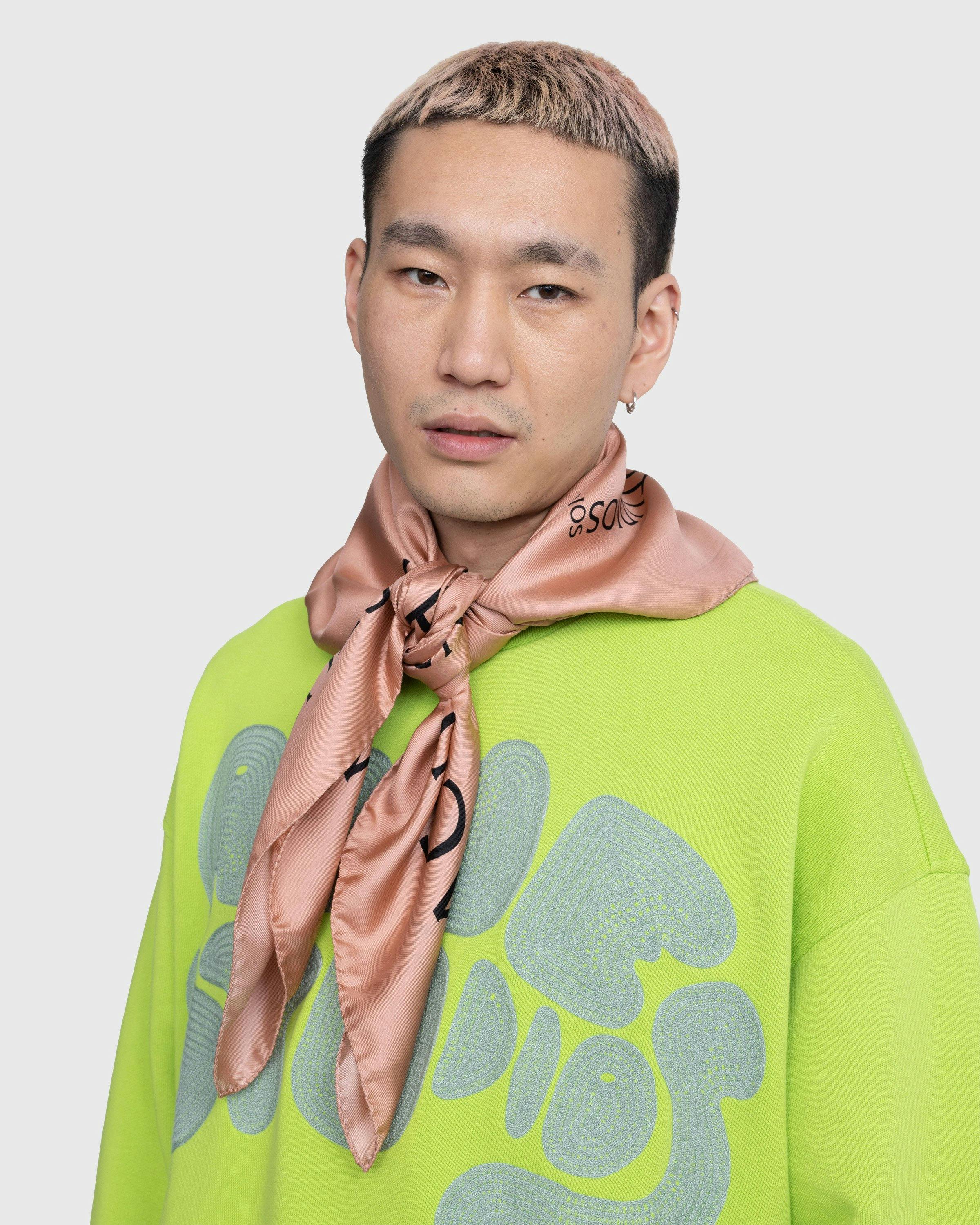 Acne Studios - Silk Logo Scarf - Accessories - Pink - Image 4