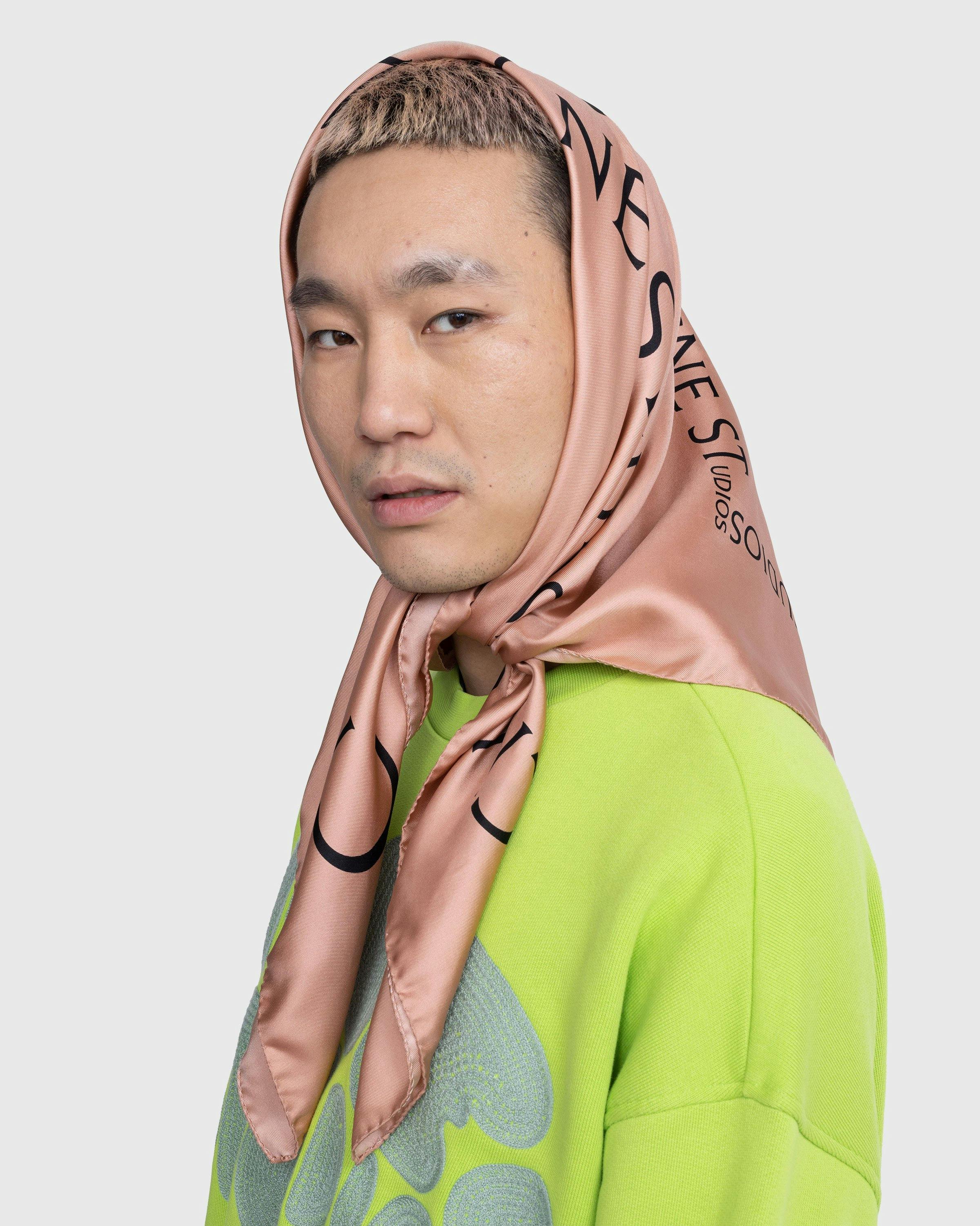 Acne Studios - Silk Logo Scarf - Accessories - Pink - Image 5