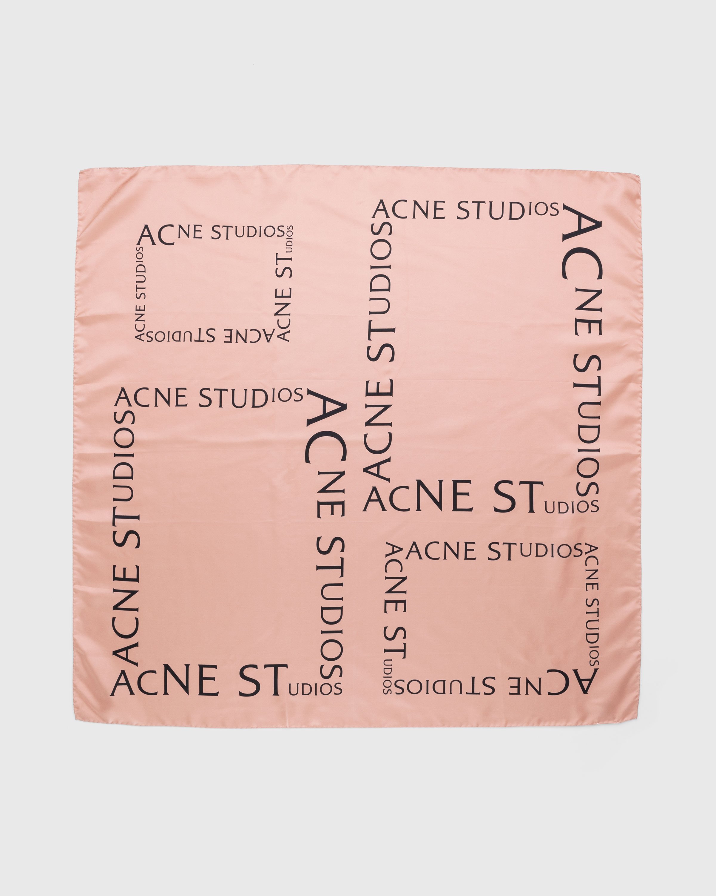 Acne Studios - Silk Logo Scarf - Accessories - Pink - Image 2
