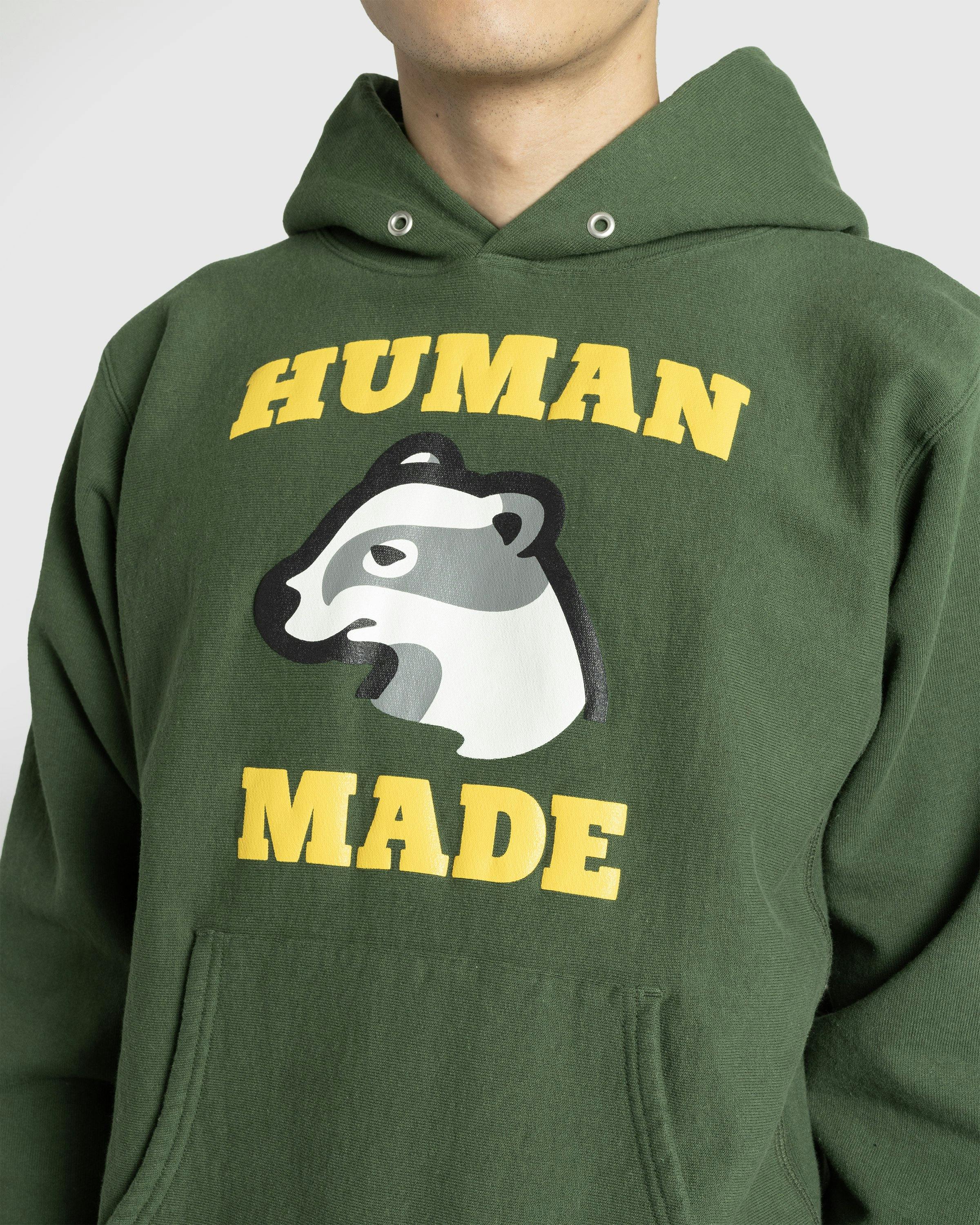 Human Made Heavyweight Logo Hoodie Green Highsnobiety Shop