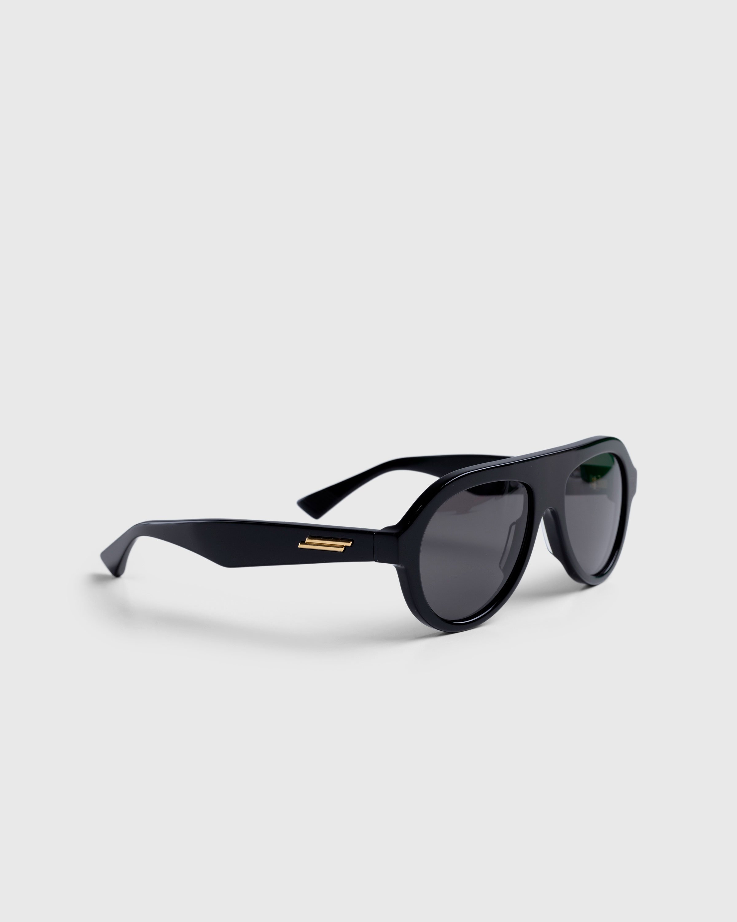 Bottega Veneta - Classic Aviator Sunglasses Black/Grey - Accessories - Black - Image 2